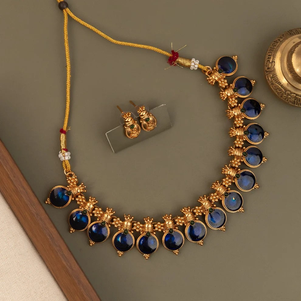 Gold-Toned Palakka Version Necklace 1622