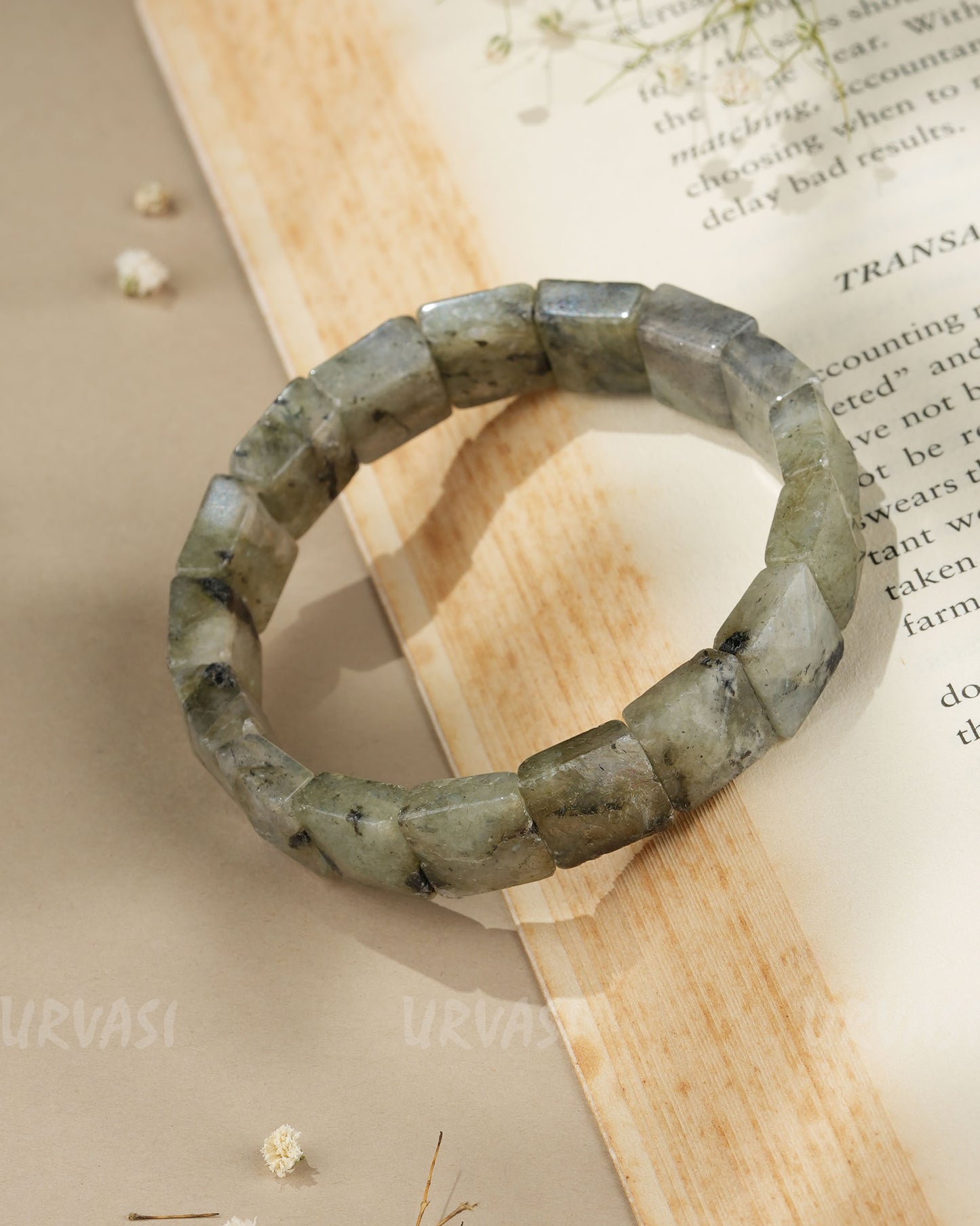 Hand-Made Natural Labradorite Stone Bracelet BR 71