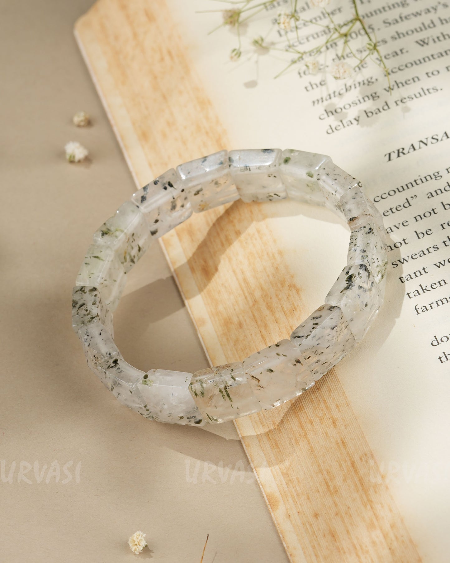 Hand-Made Tourmalated Quartz Bracelet BR 63
