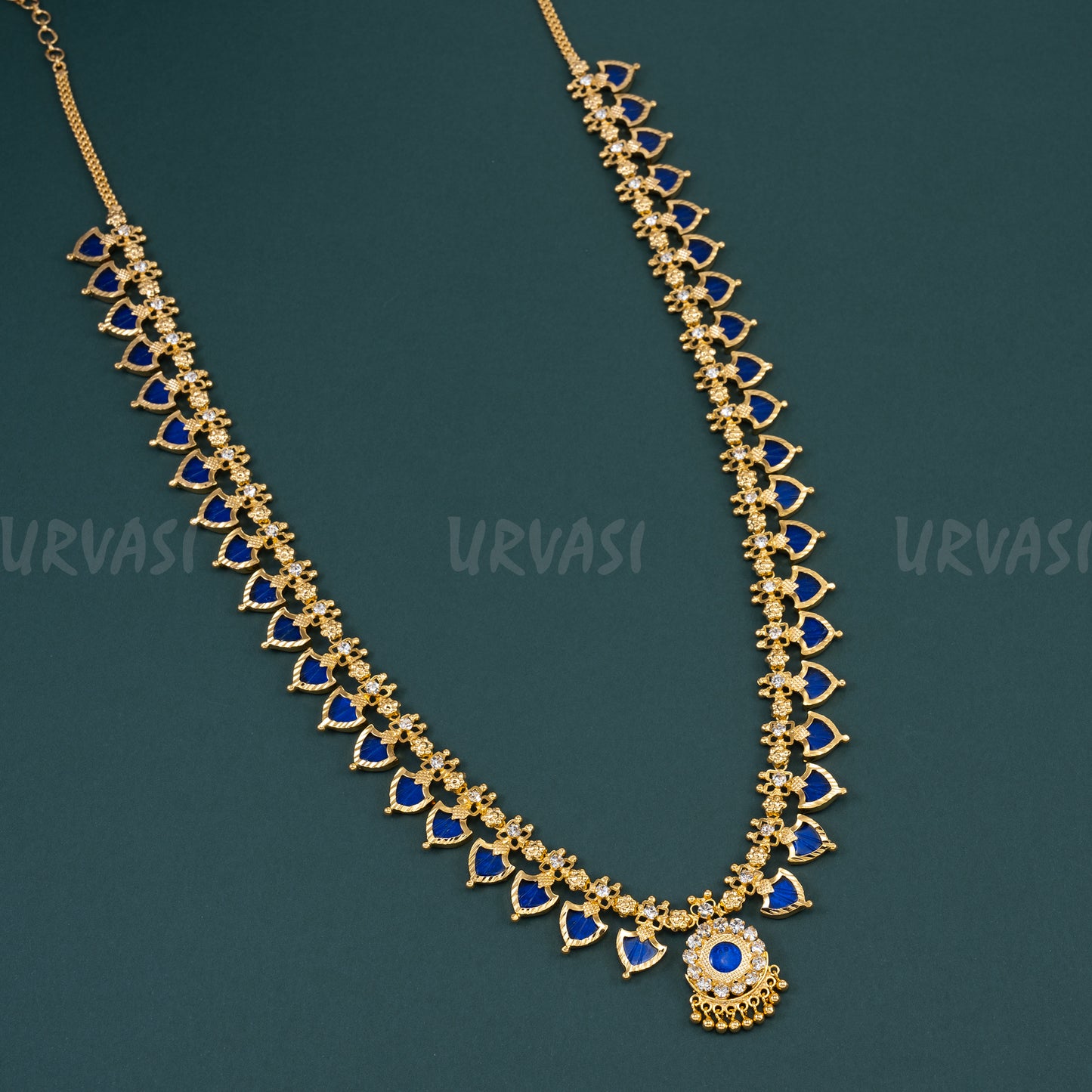 Traditional Palakka 20+20 Necklace 065