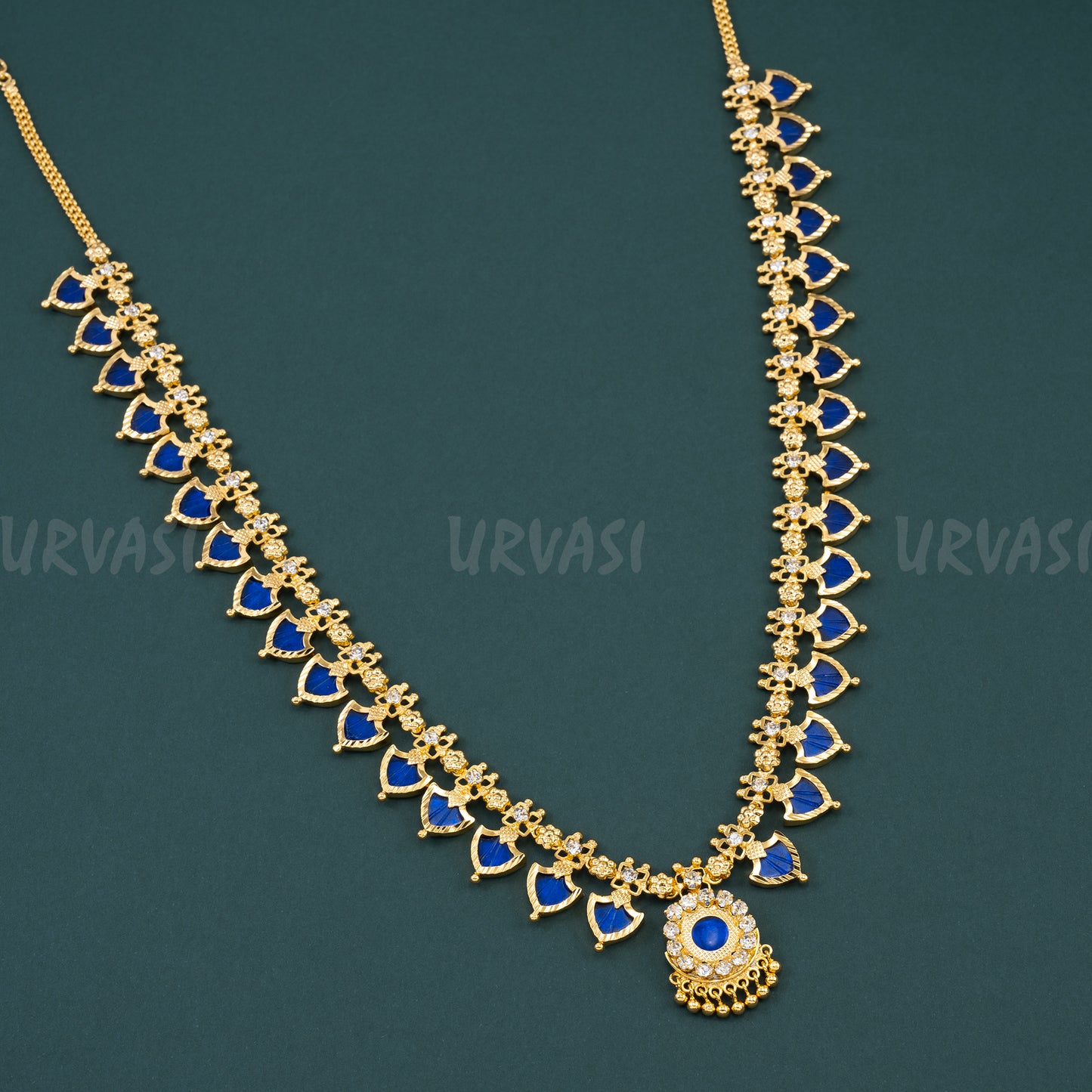 Traditional Palakka 16+16 Necklace 074
