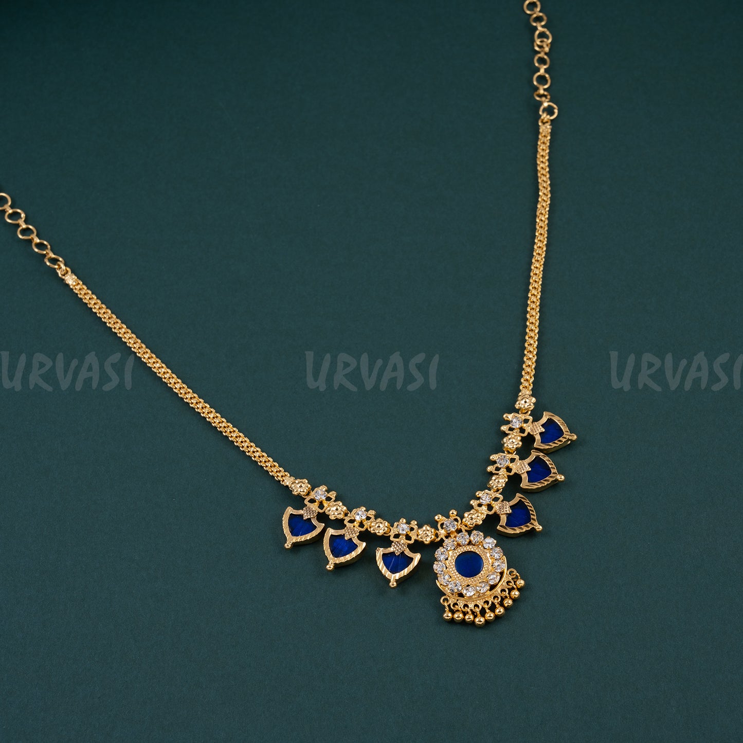 Traditional Palakka 3+3 Necklace 059