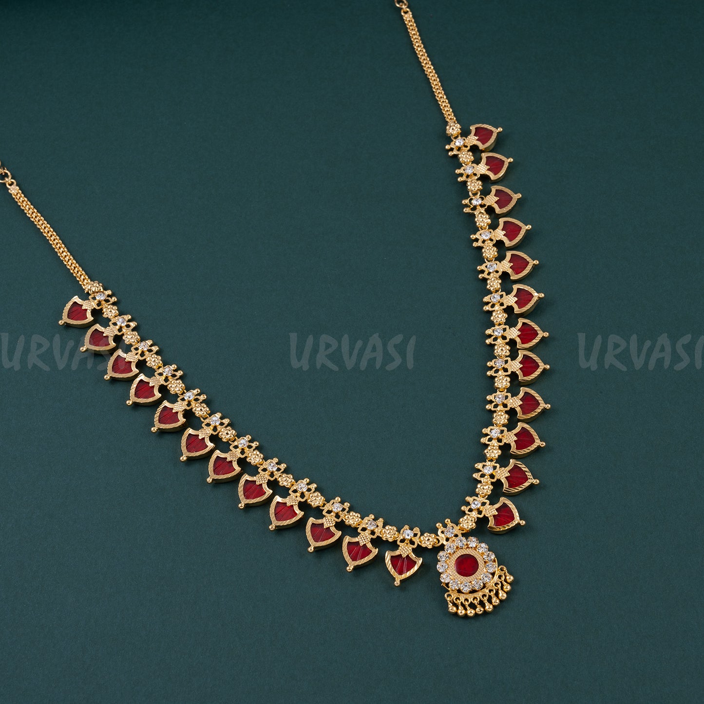 Traditional Palakka 12+12 Necklace 147