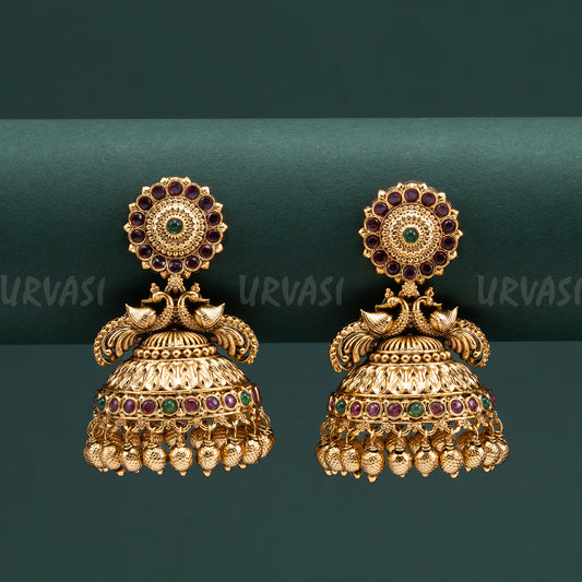 Premium Antique Peacock Motif Earrings ER 5