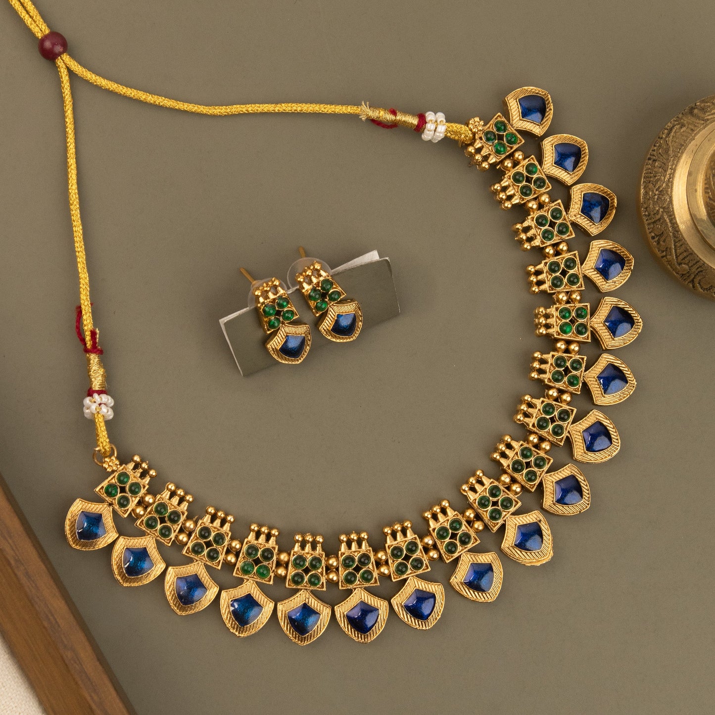 Gold-Polish Palakka Version Necklace 1264