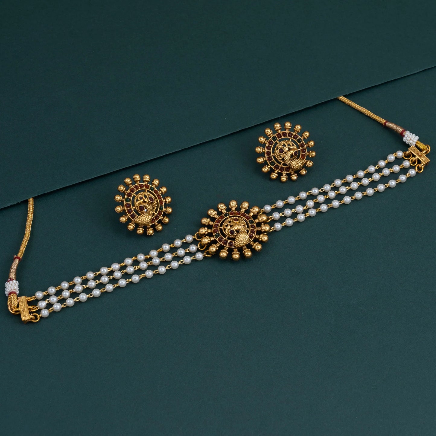 Mayurya Pearl Choker Necklace 071