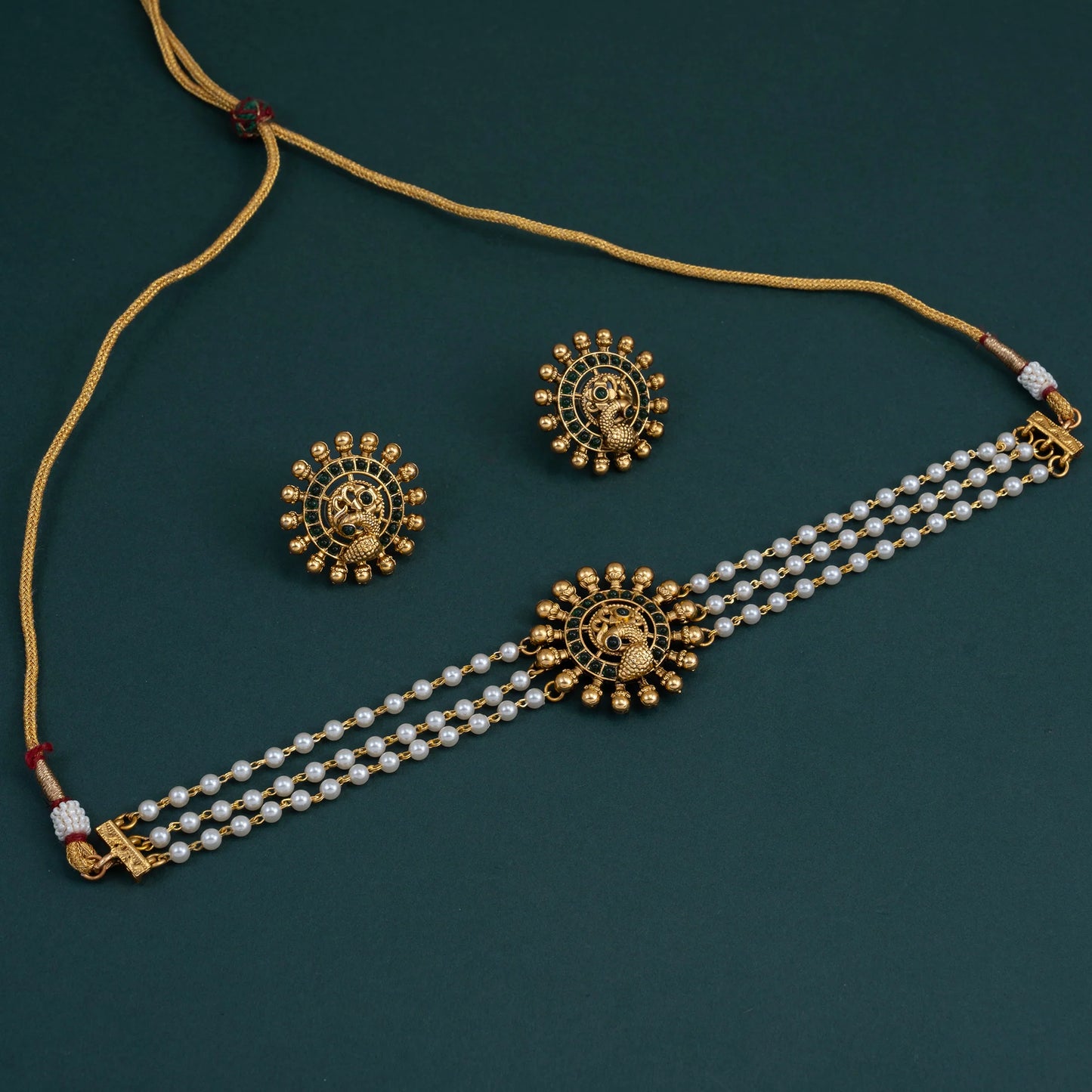 Mayurya Pearl Choker Necklace 071