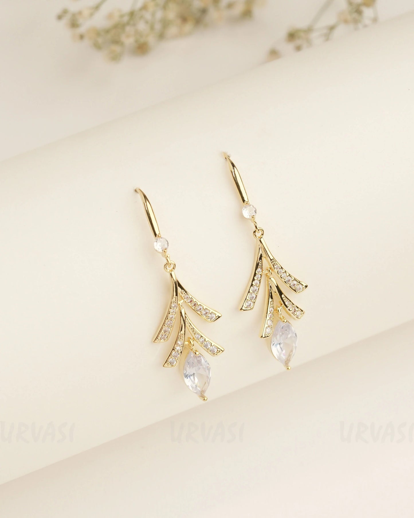 Rhodium Polish Trendy Imported Earrings ER 391