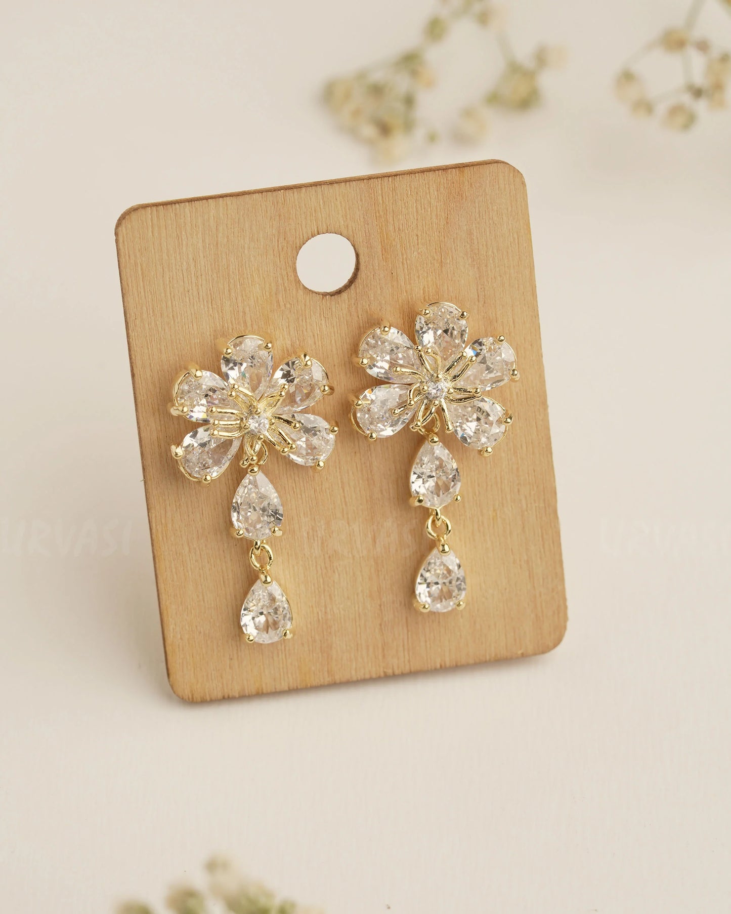 Rhodium Polish Trendy Imported Earrings ER 373