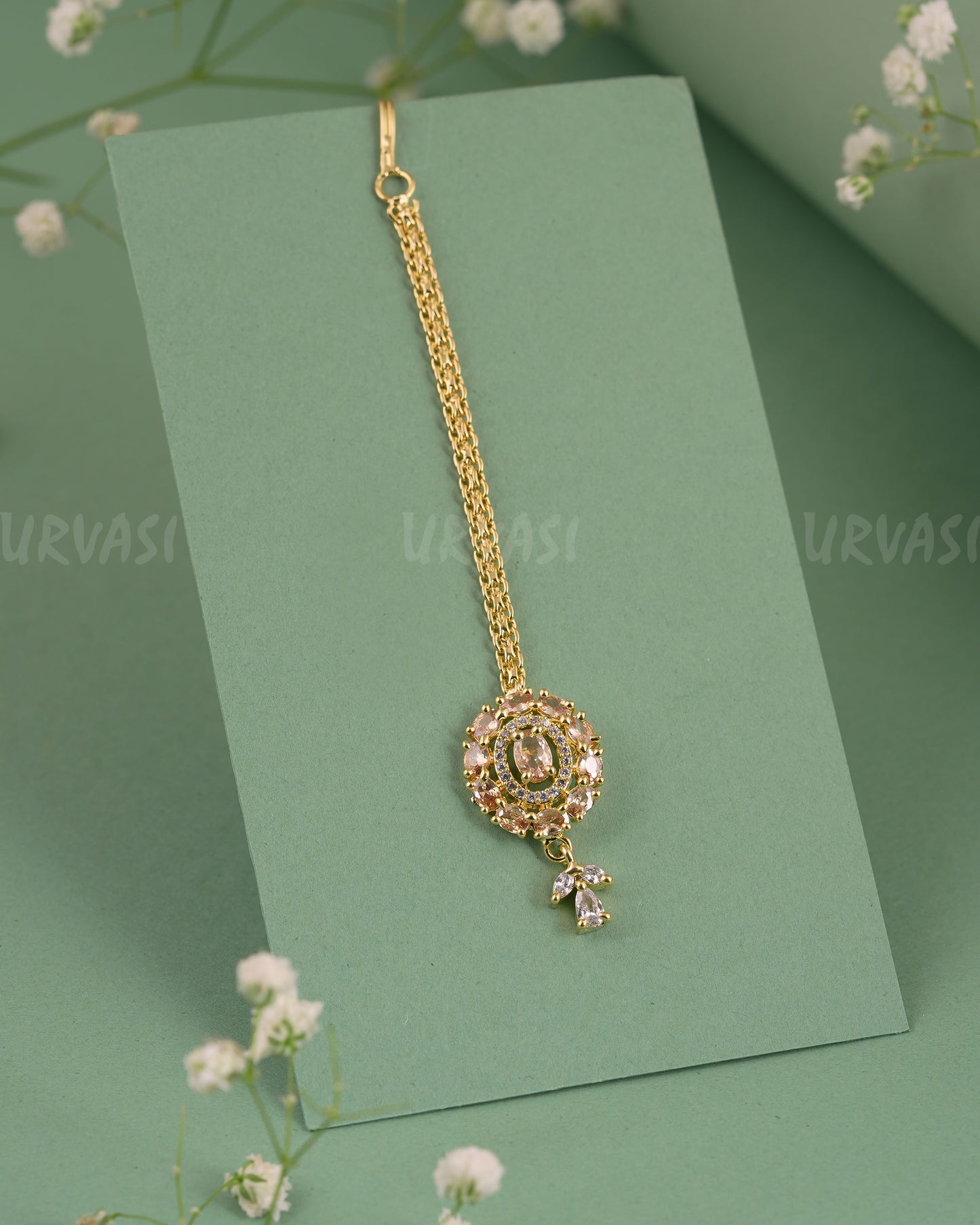 Gold-Polish Leaf Designed Chutty CH 125