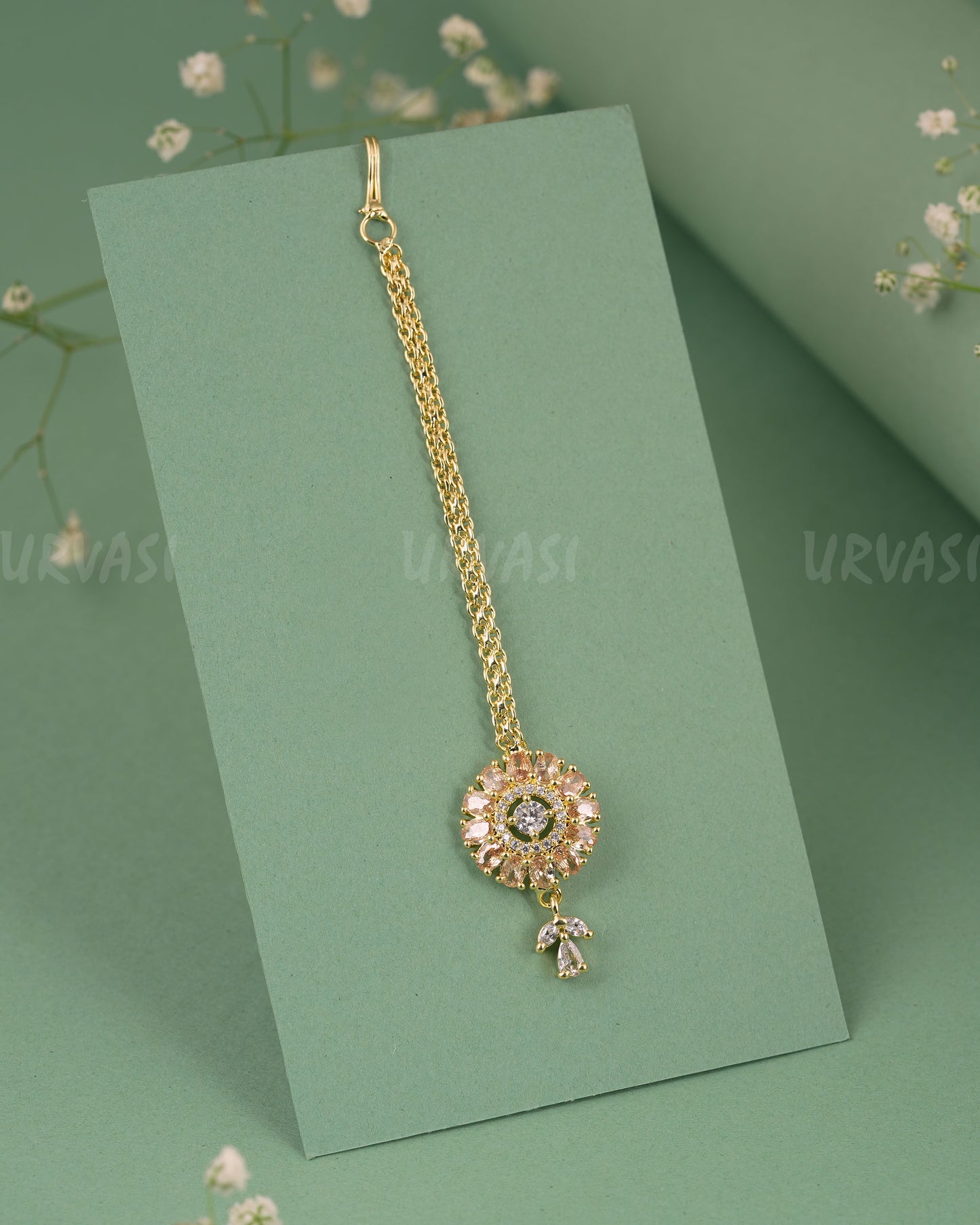 Gold-Polish Floral Designed Chutty CH 122