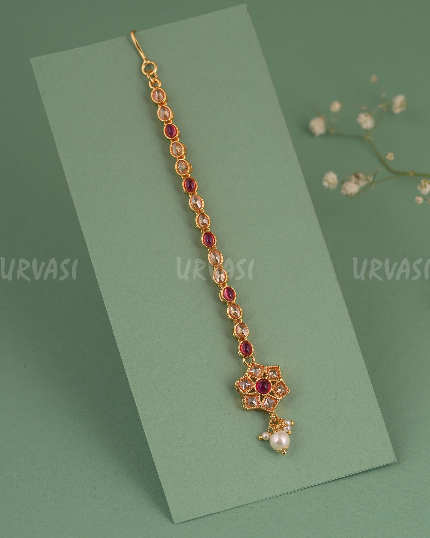 Gold-Toned Floral Designed Chutty CH 134