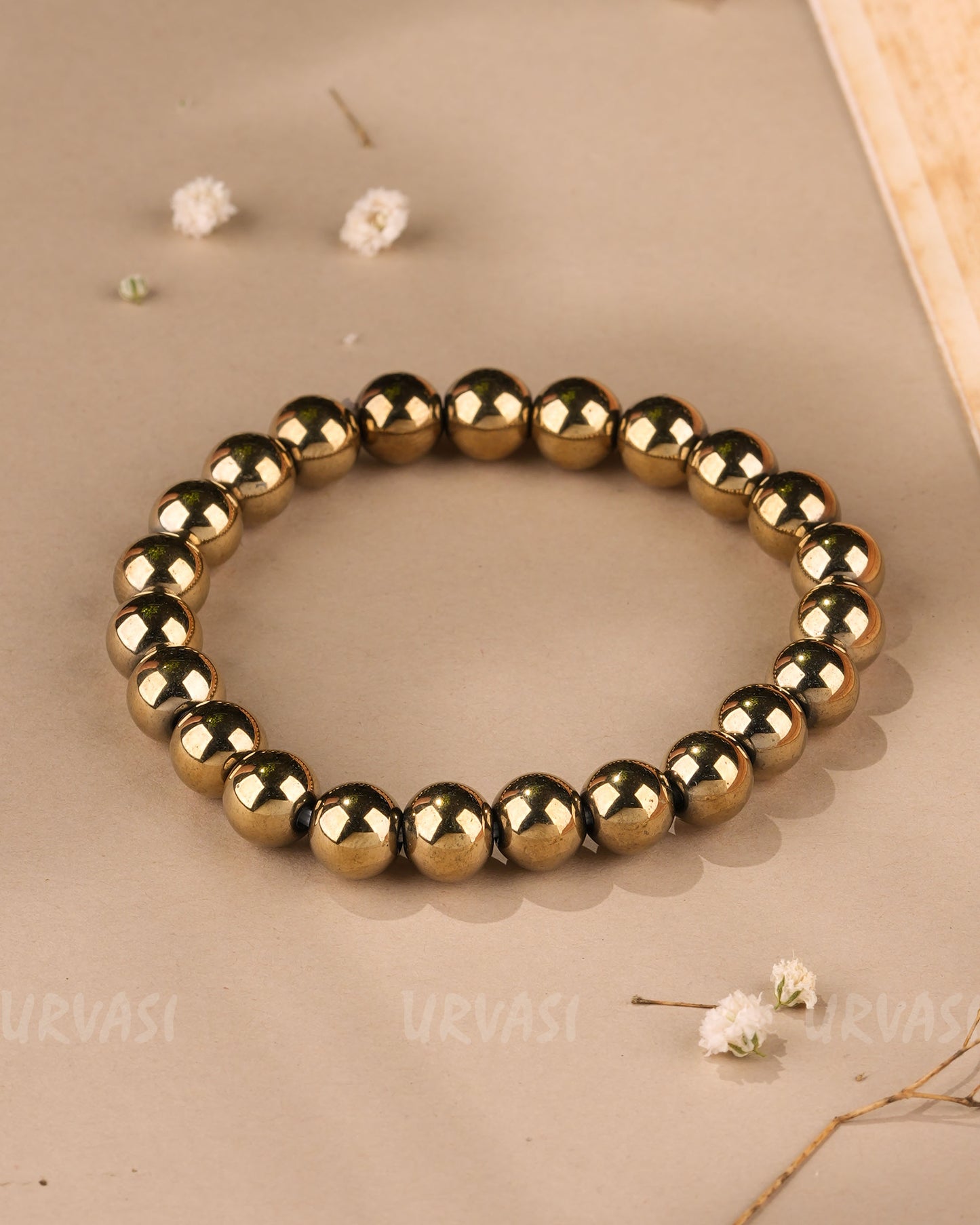Hand-Made Hematite Beaded Bracelet BR 107