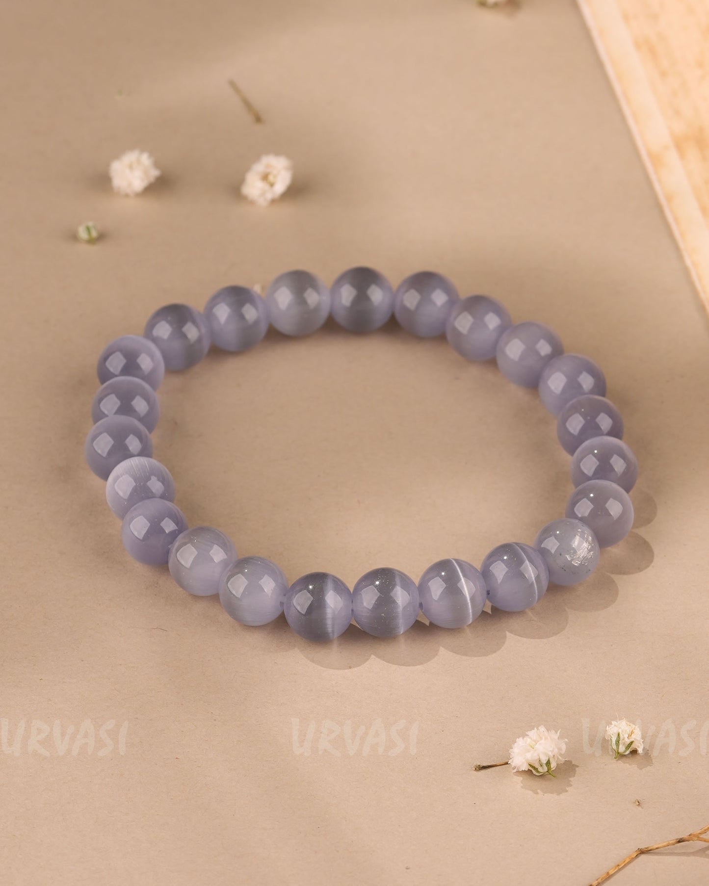 Hand-made Abdomen Chalcedony Lace agate Bracelet BR 85