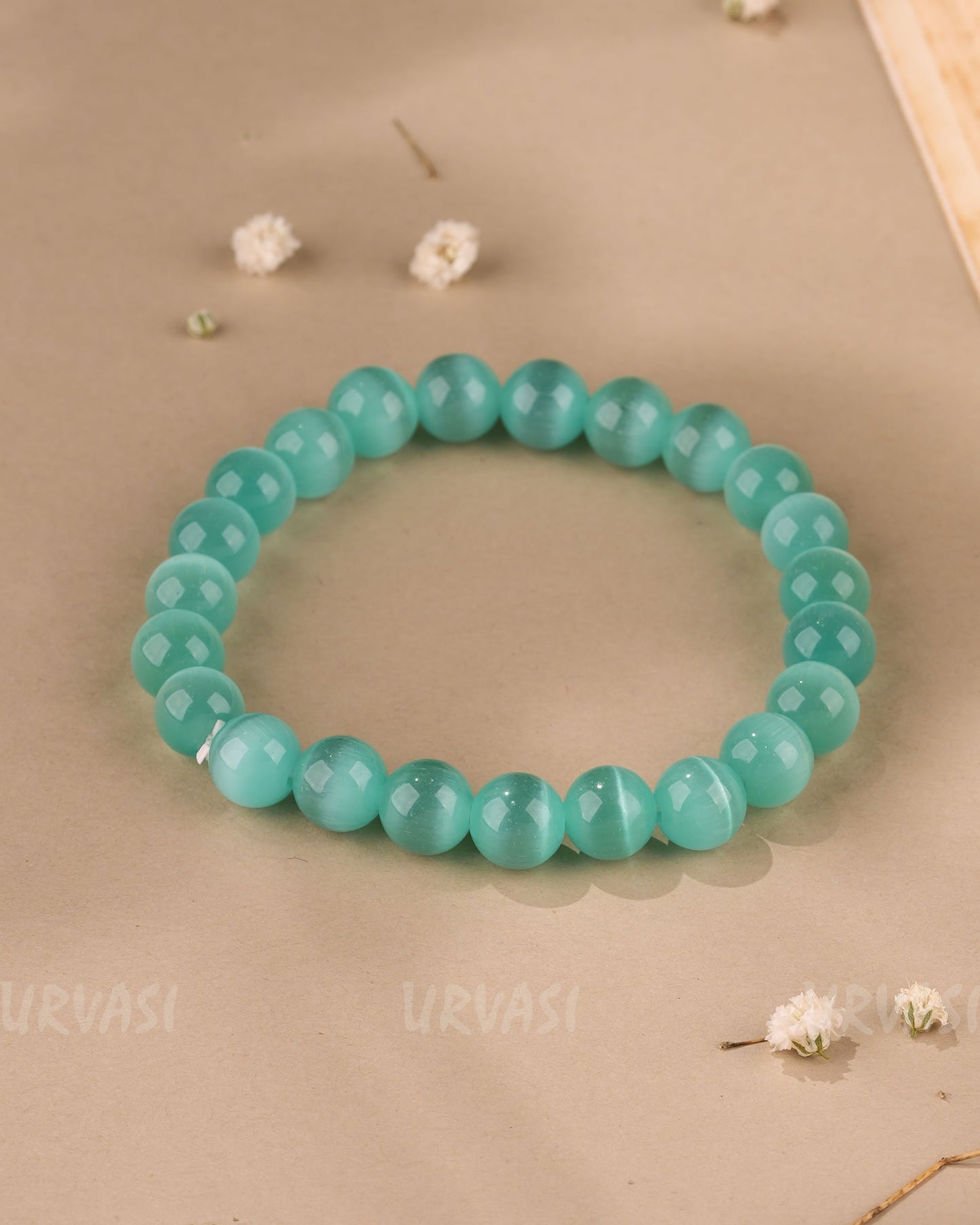 Hand-Made Amazonite Turquoise Crystal Bracelet BR 84