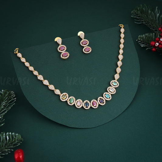 Navrang AD Stone Necklace 369