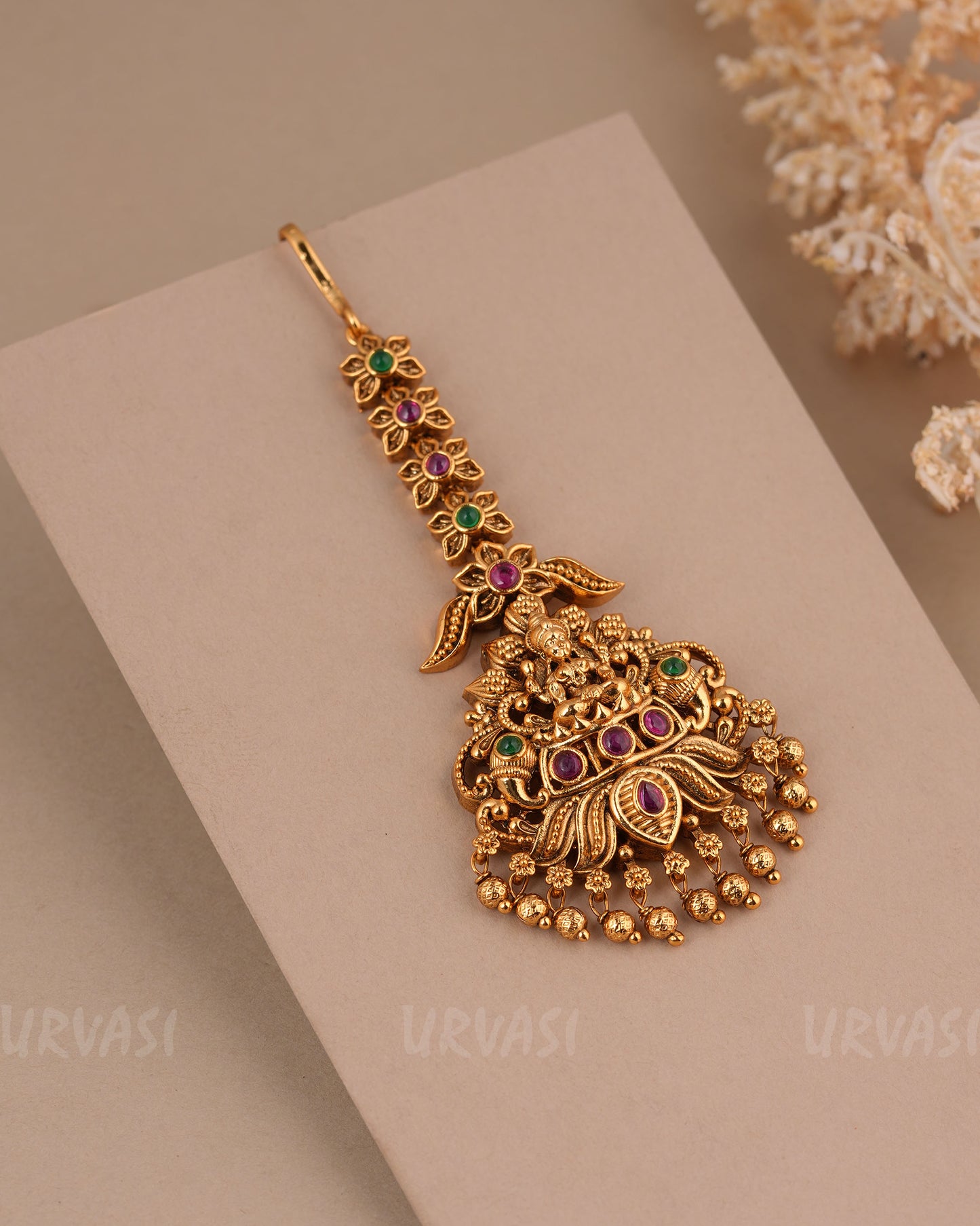 Gold-Toned Lakshmi Floral Chutty CH 153
