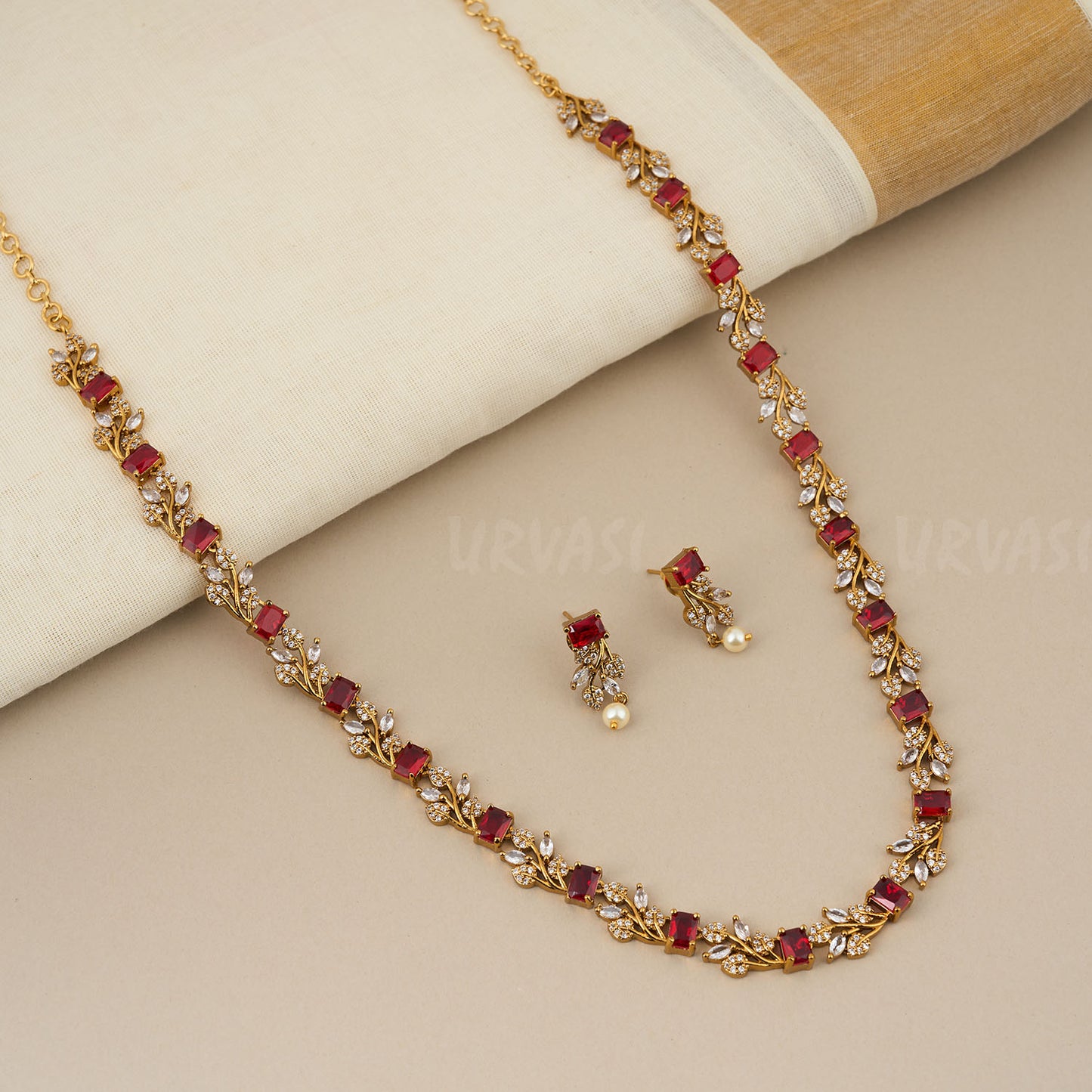 AD Vine Latest Long Necklace 373