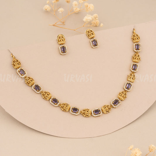 Lakshmi AD Stone Necklace 388