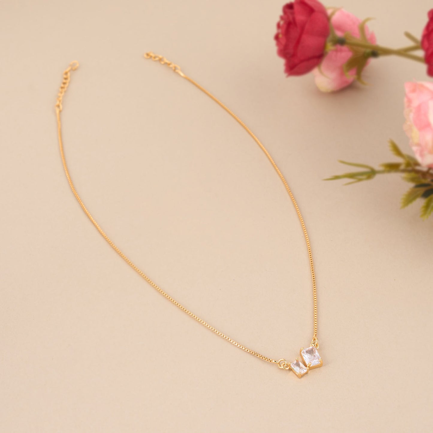 White Garnet Pendant Mala MA 024