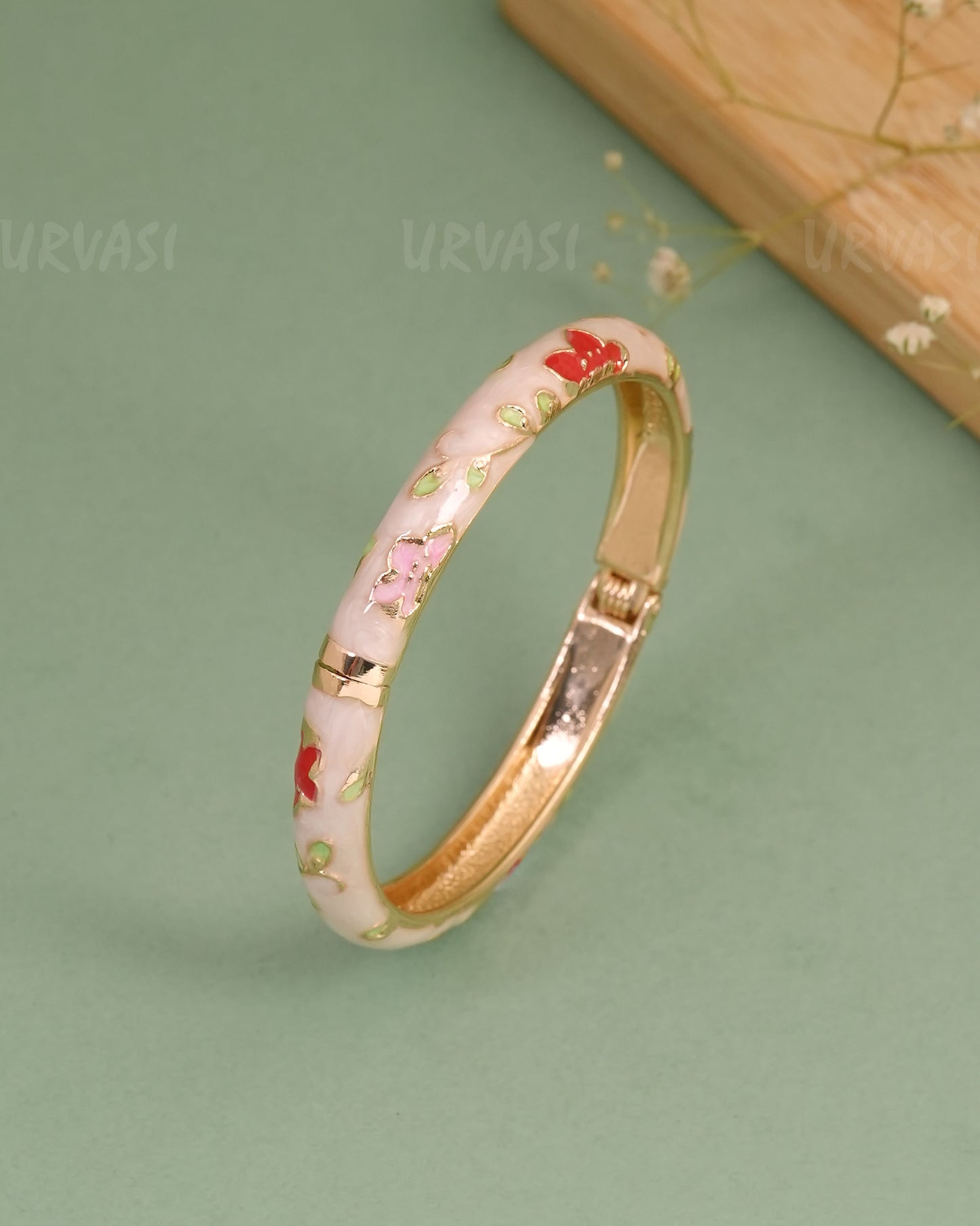 Gold-Enamel Meenakari Bangles BA 459