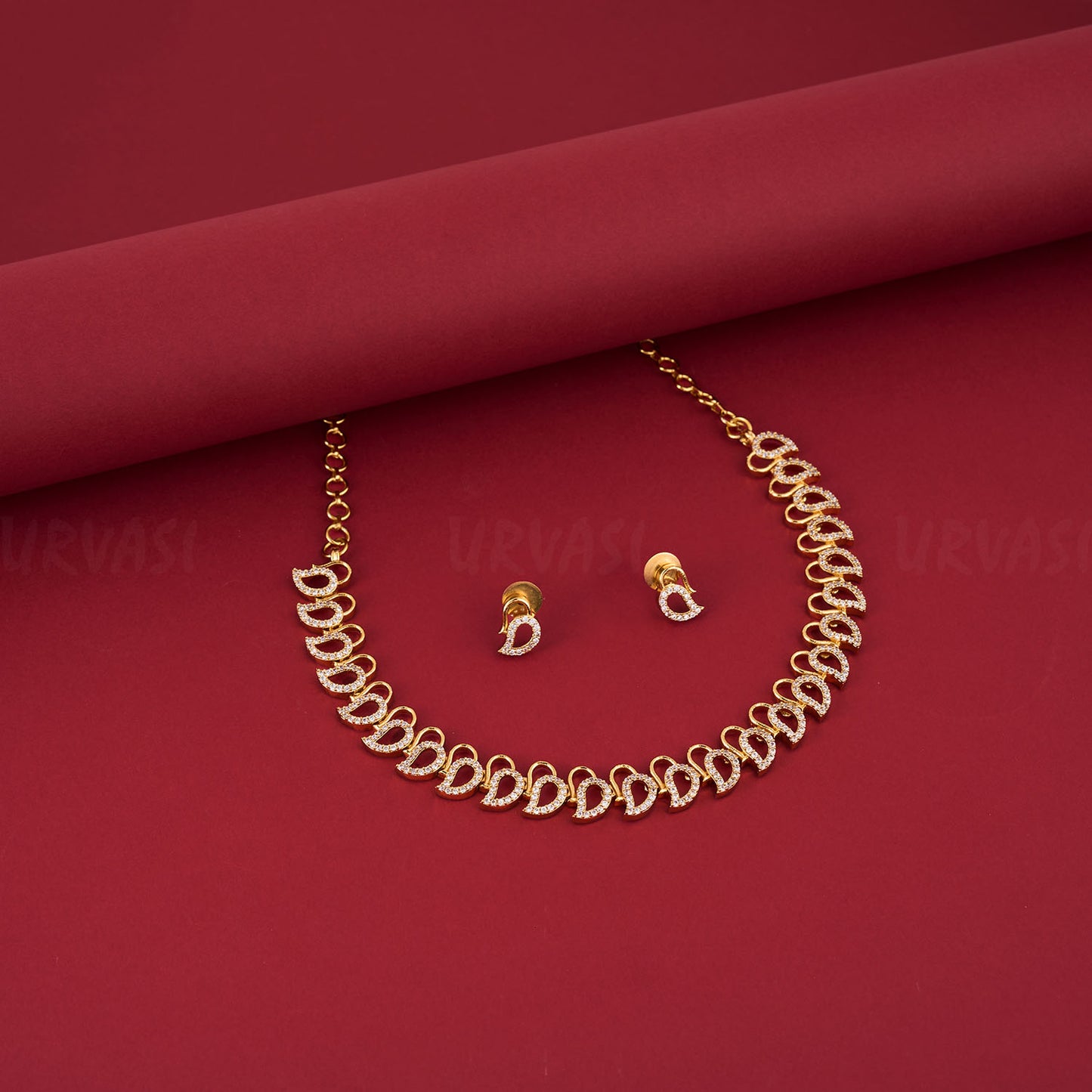 Golden Maangamala Inspired Necklace 461