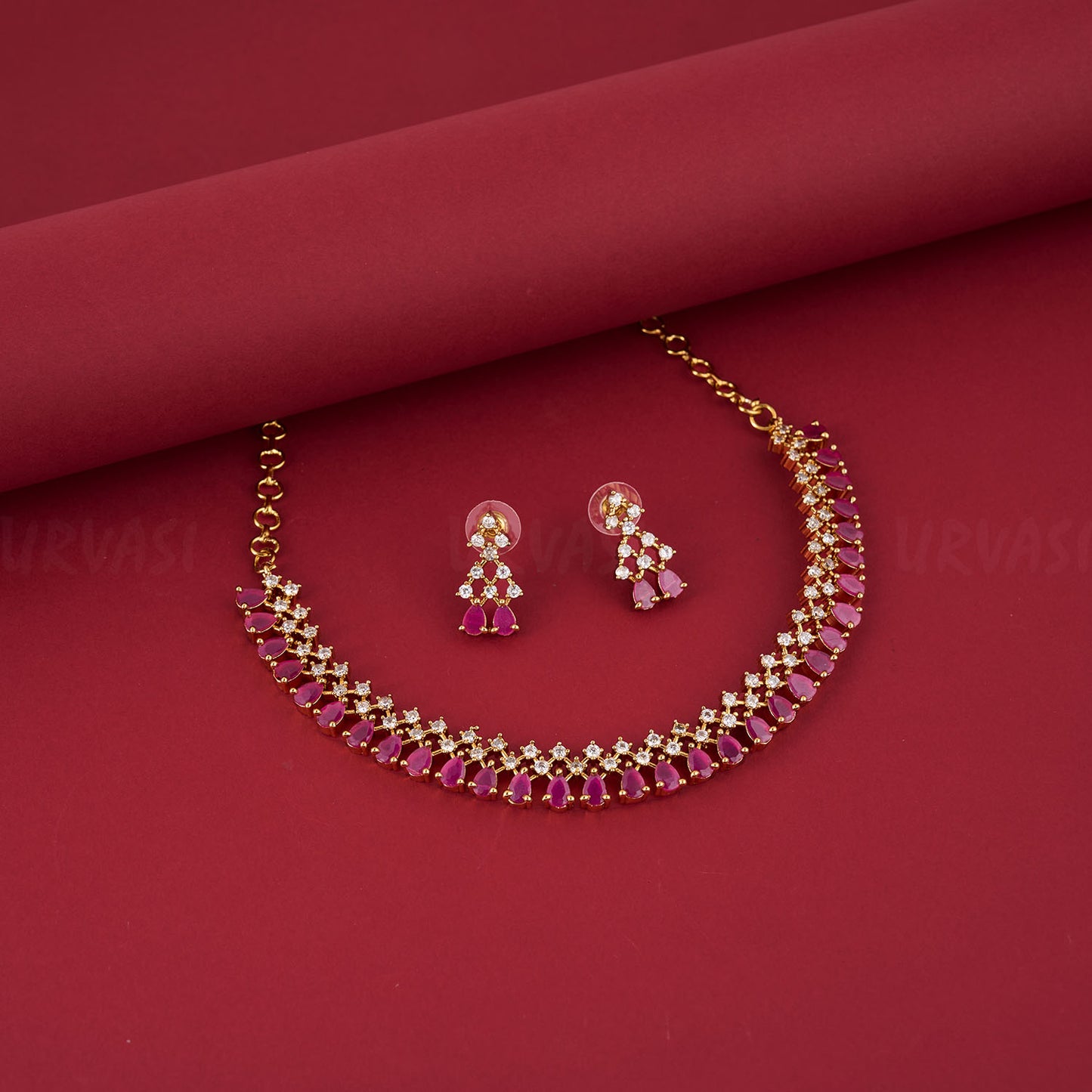 Raindrop AD Stone Necklace 453