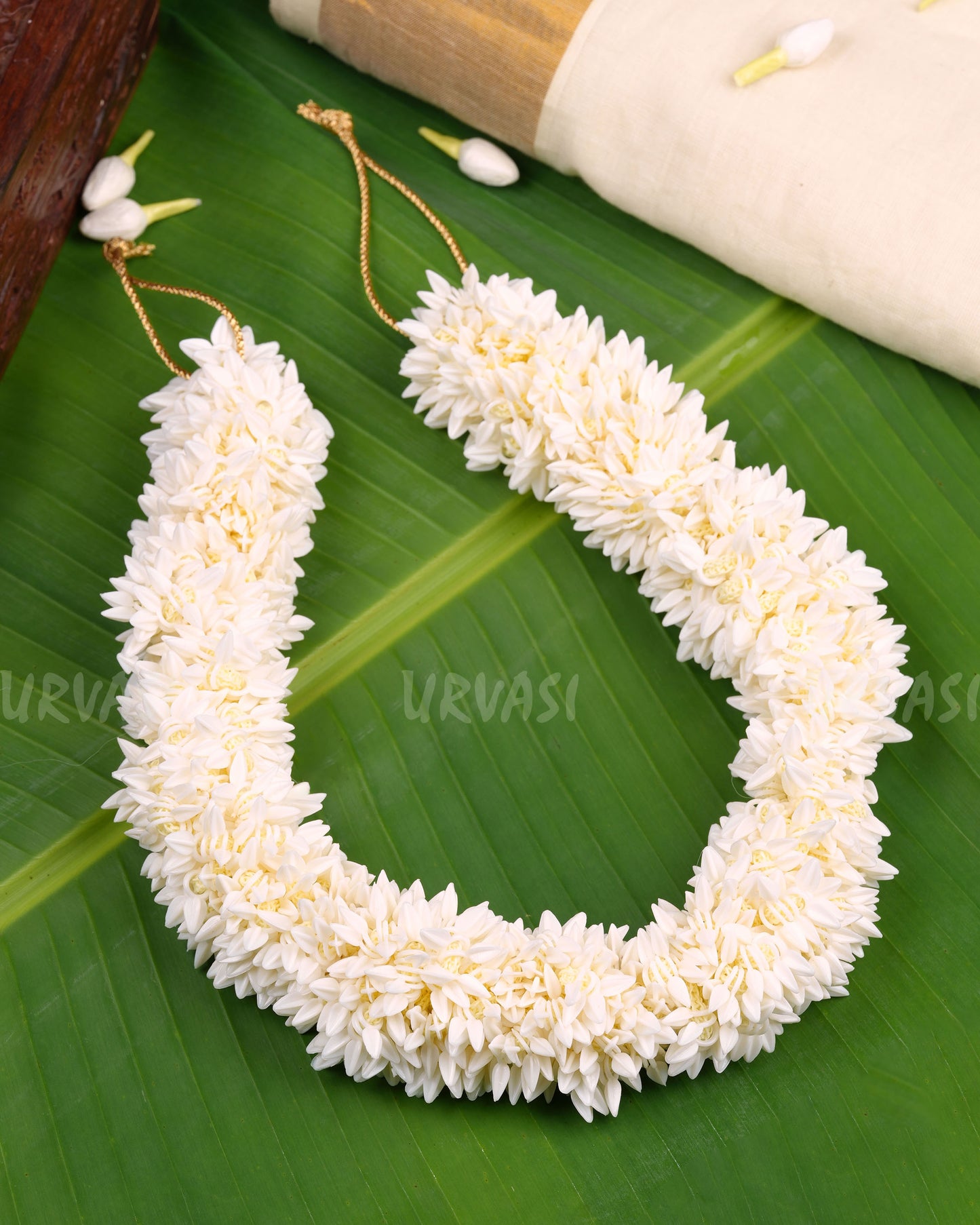 Traditional Artificial Stretchable Mullapoo (Jasmine Flower)Hair Accessories HR 25