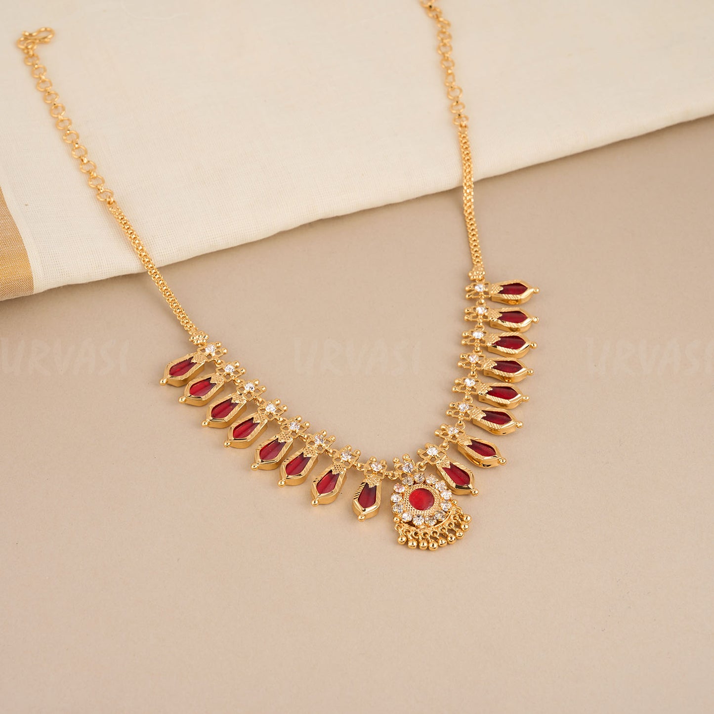 Traditional Nagapadam 8+8 Necklace 479