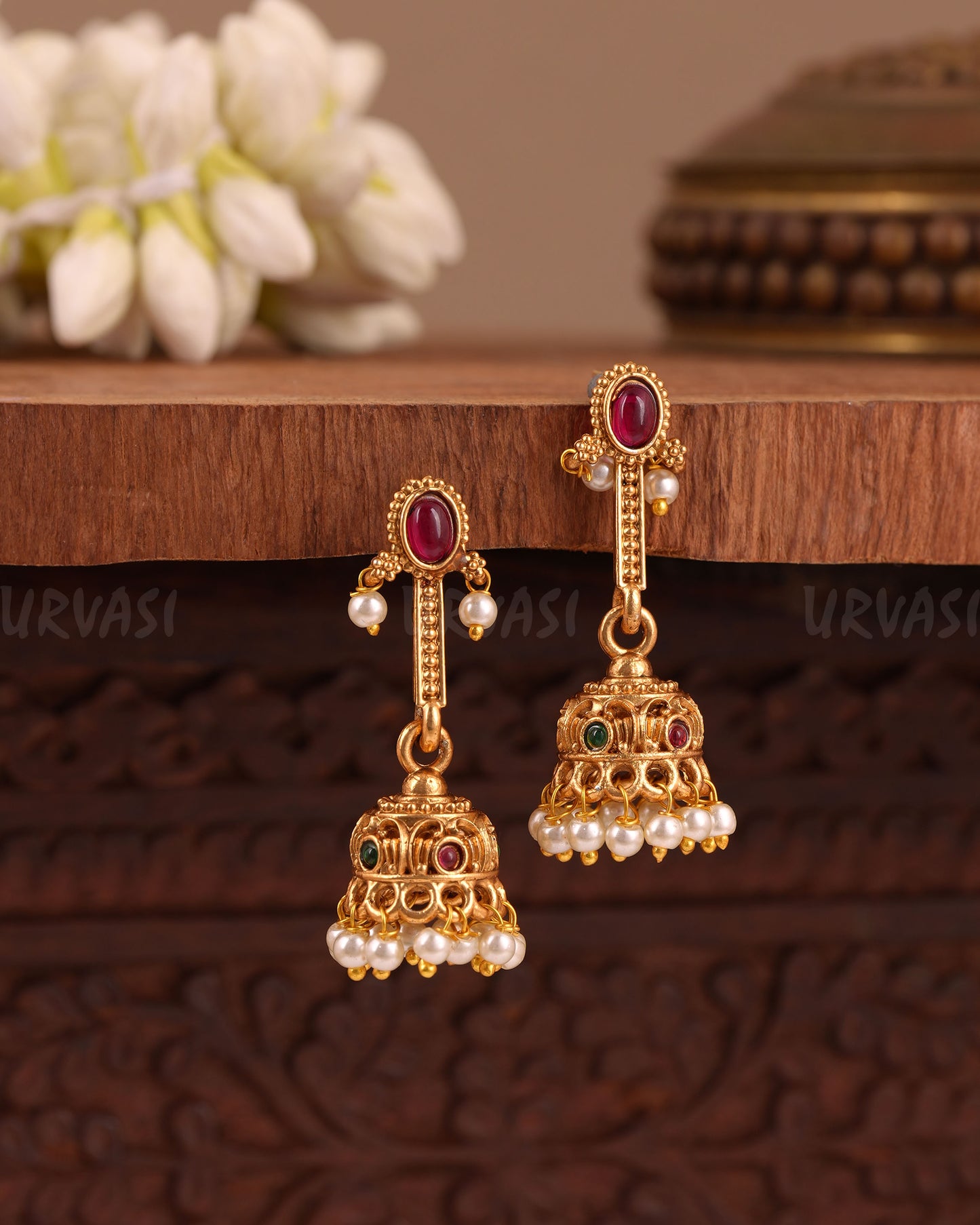 Gold-Toned Long Hanging Earring ER 1049