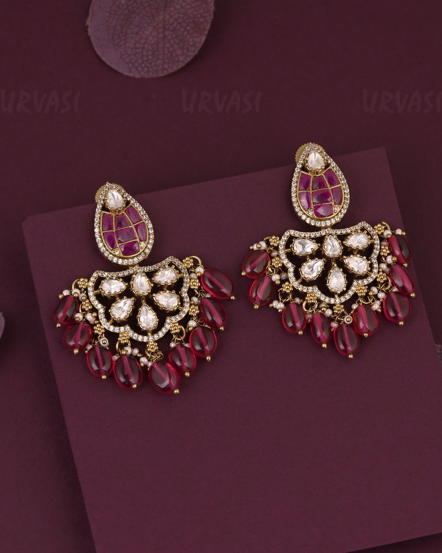 Gold-Toned Chandbali Earring ER 1226