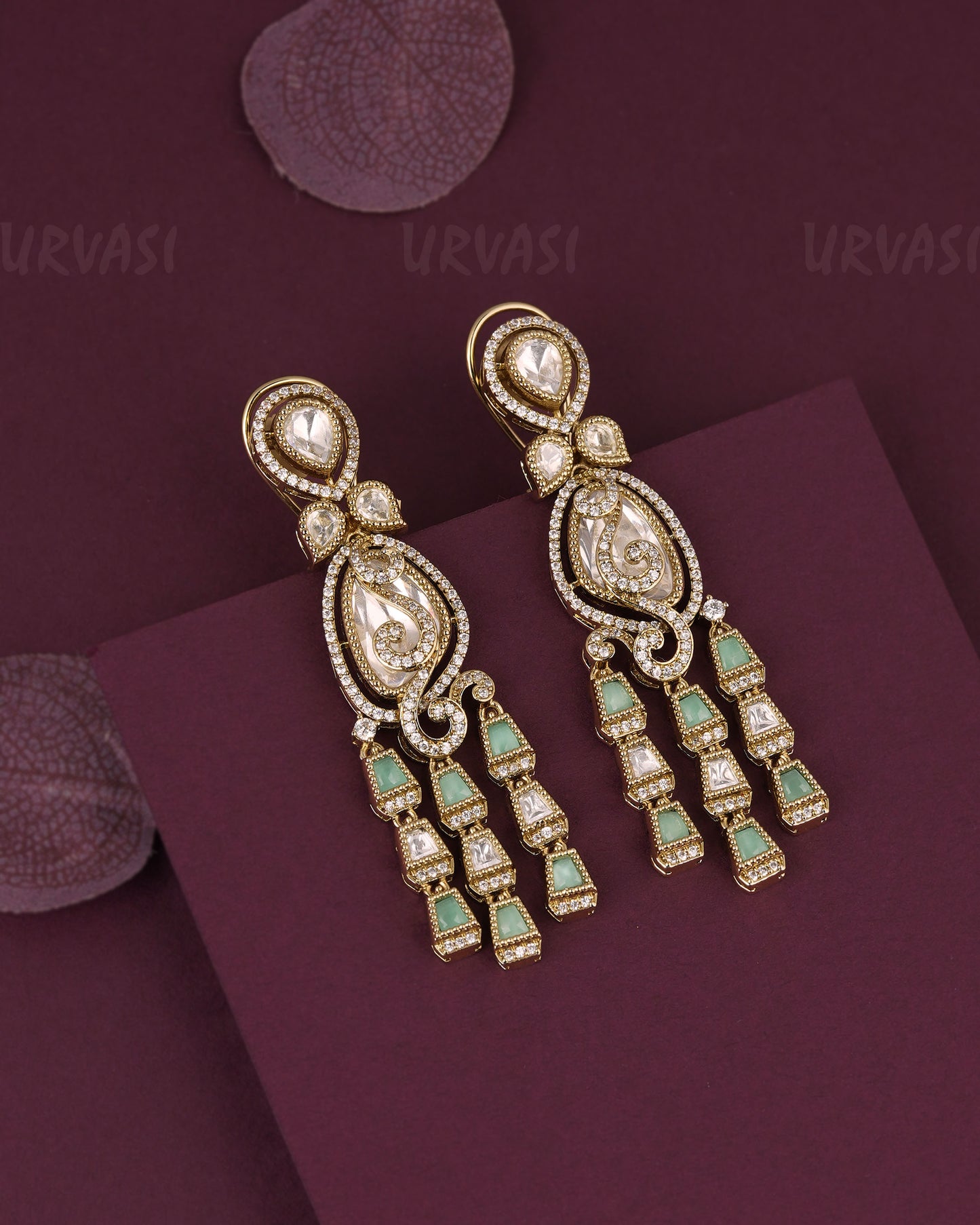 Premium Kundan Long Dangler Earring ER 1173