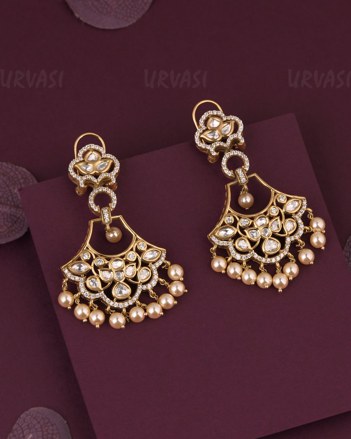Gold-Toned Chandbali Earring ER 1230