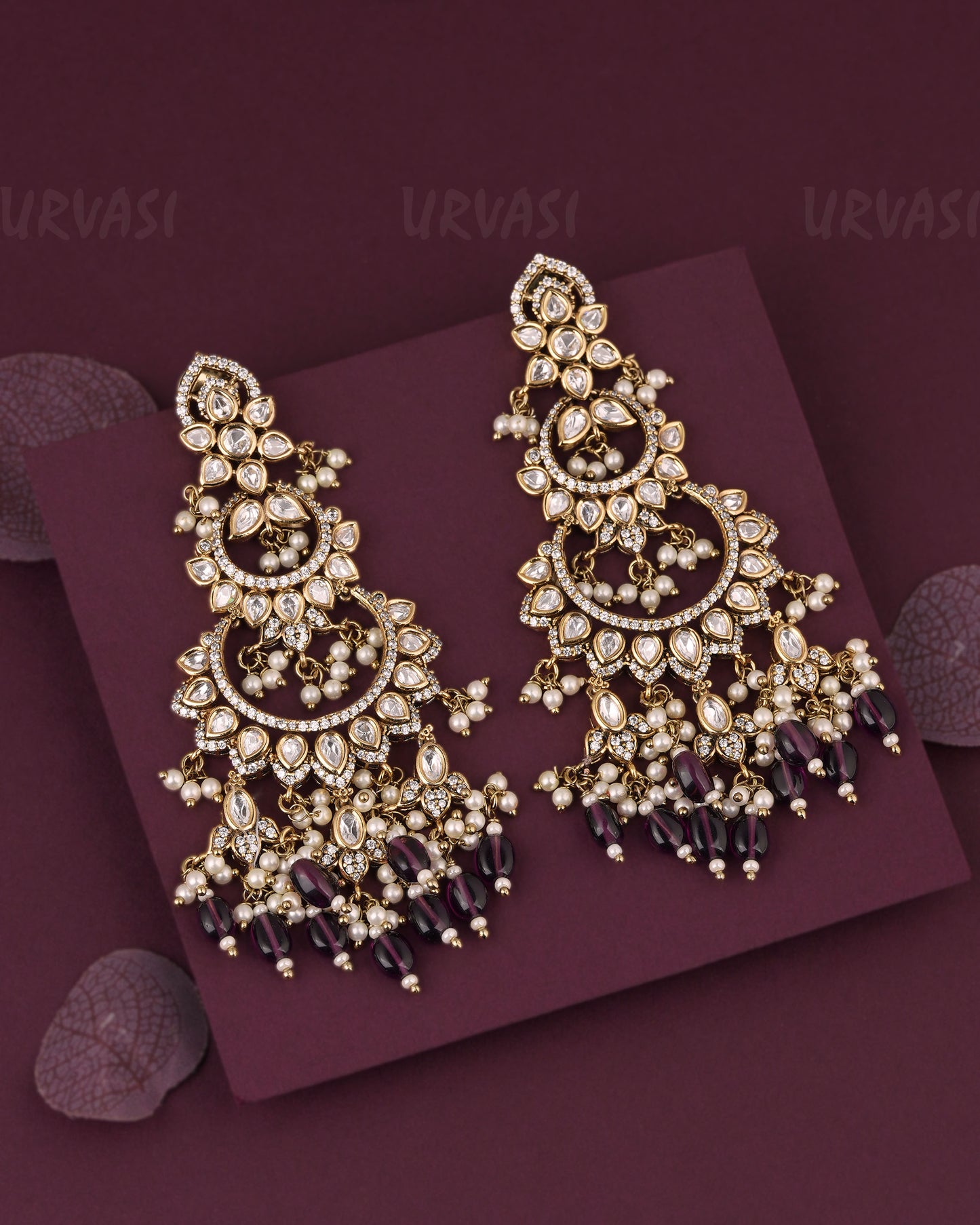 Premium Chandbali Pearl Drop Earring ER 1169