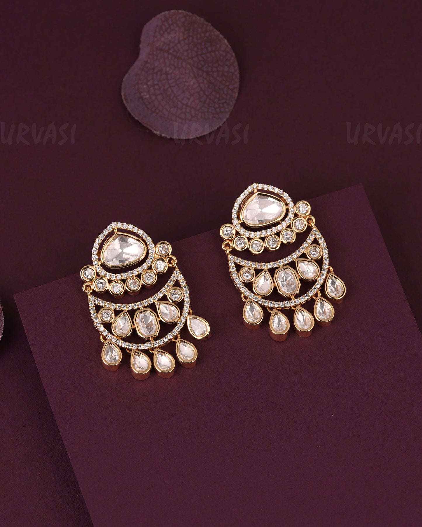 Gold-Toned Chandbali Earring ER 1231