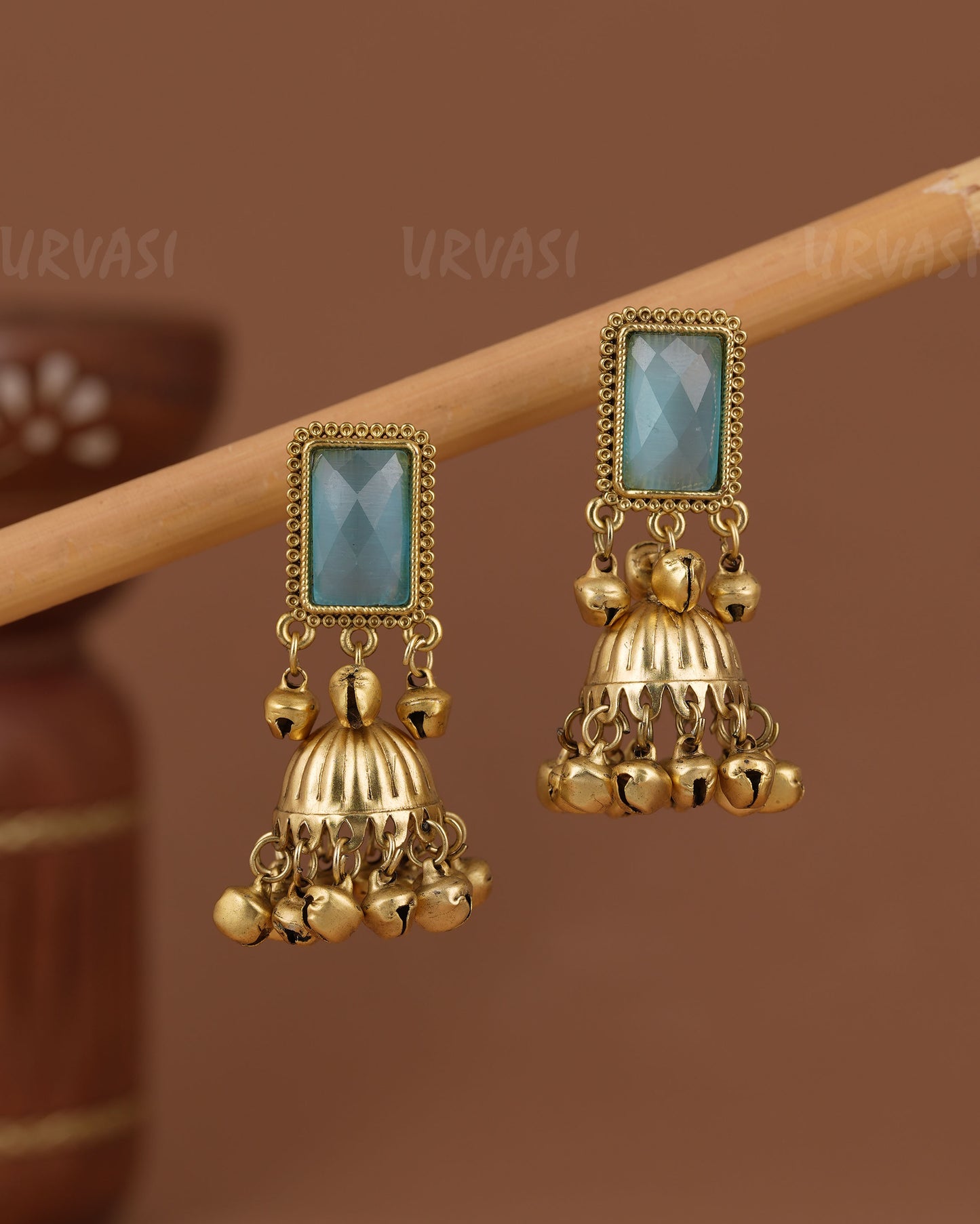 Gold-Toned Kashmiri Ghungroo Earring ER 1218