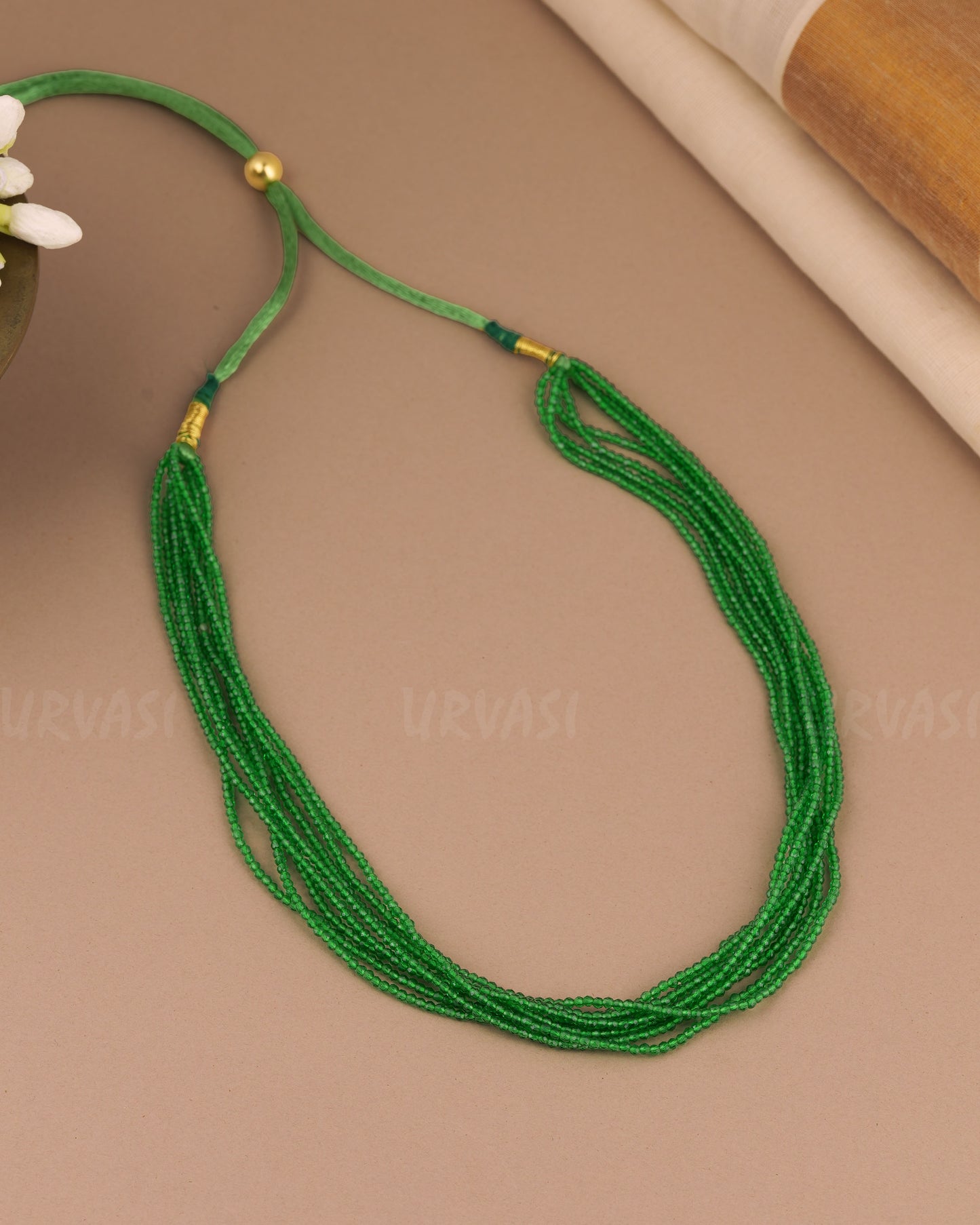 Natural Beaded Layered Mala MA 154