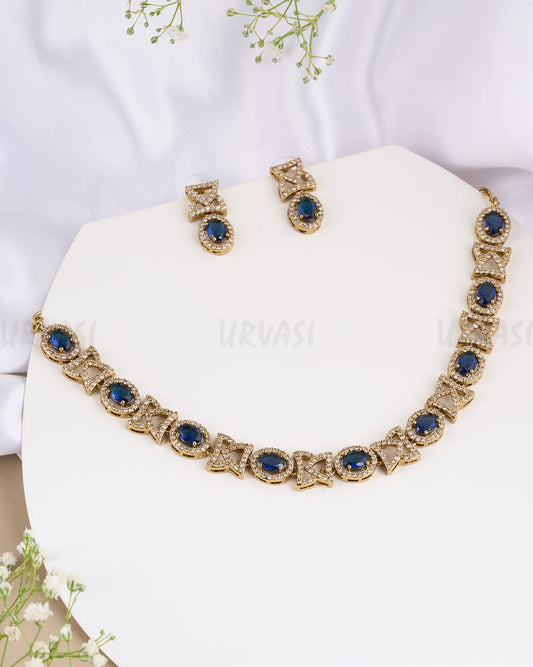 Mehendi Polish AD Necklace 694