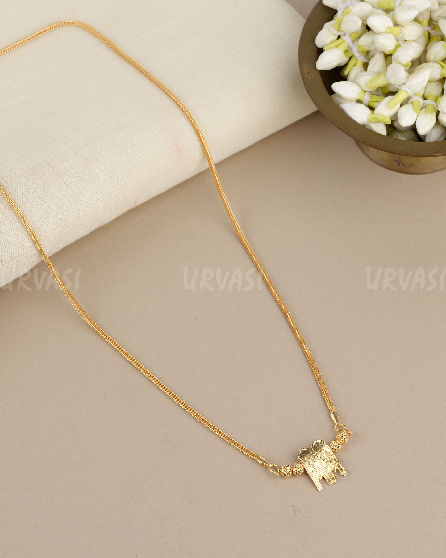 Gold-Polish Mangalsutra Thali Mala MA 184