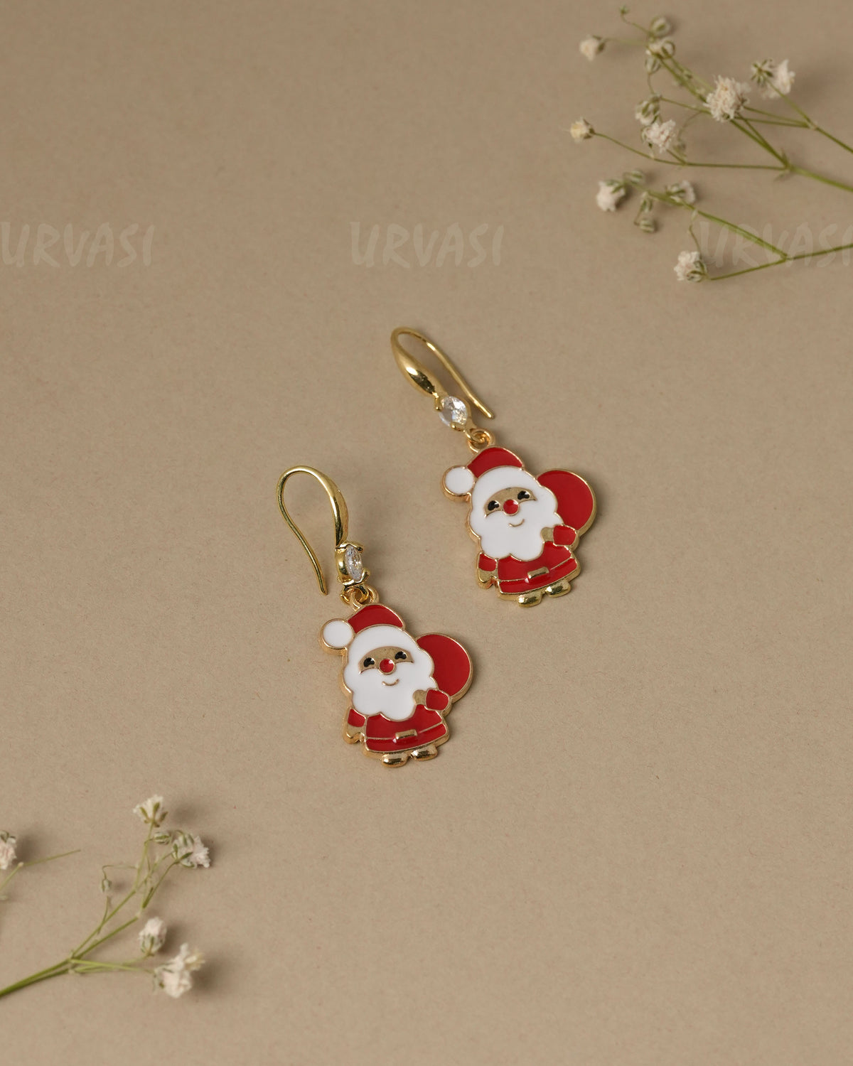 Santa Claus Christmas Dangle Earrings ER 1320