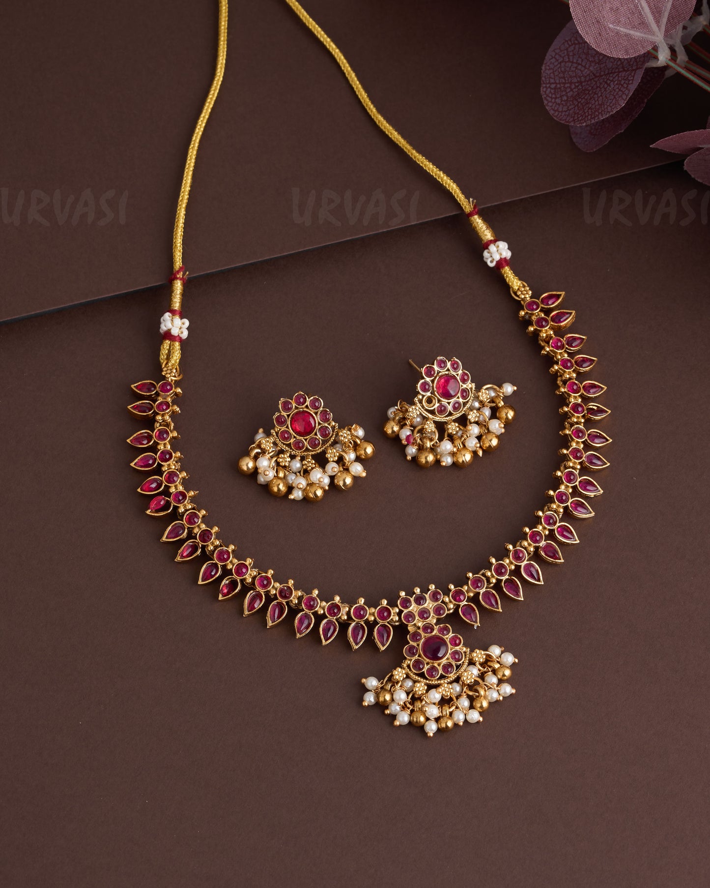 Anamika X Palakka Ruby Necklace 885