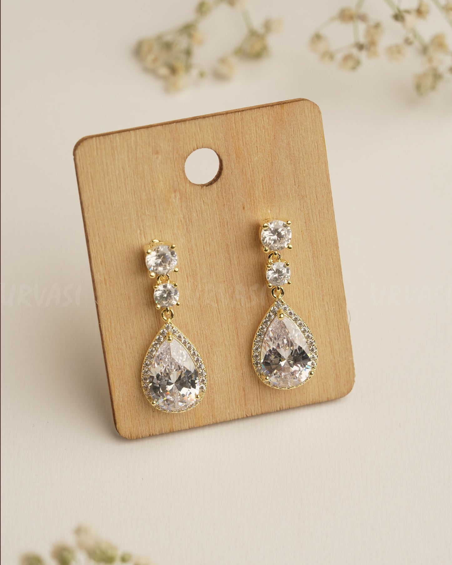 Rhodium Polish Trendy Imported Earrings ER 385