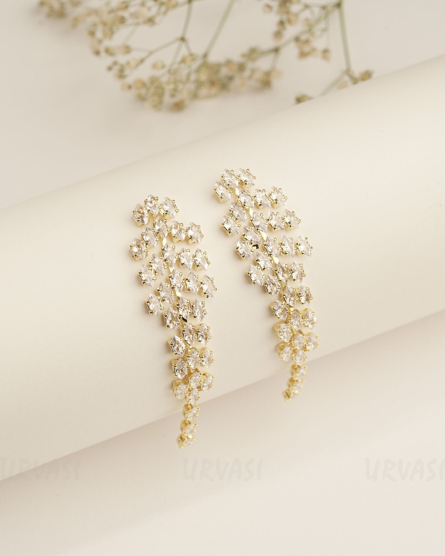 Gold Polish Trendy Imported Earrings ER 414