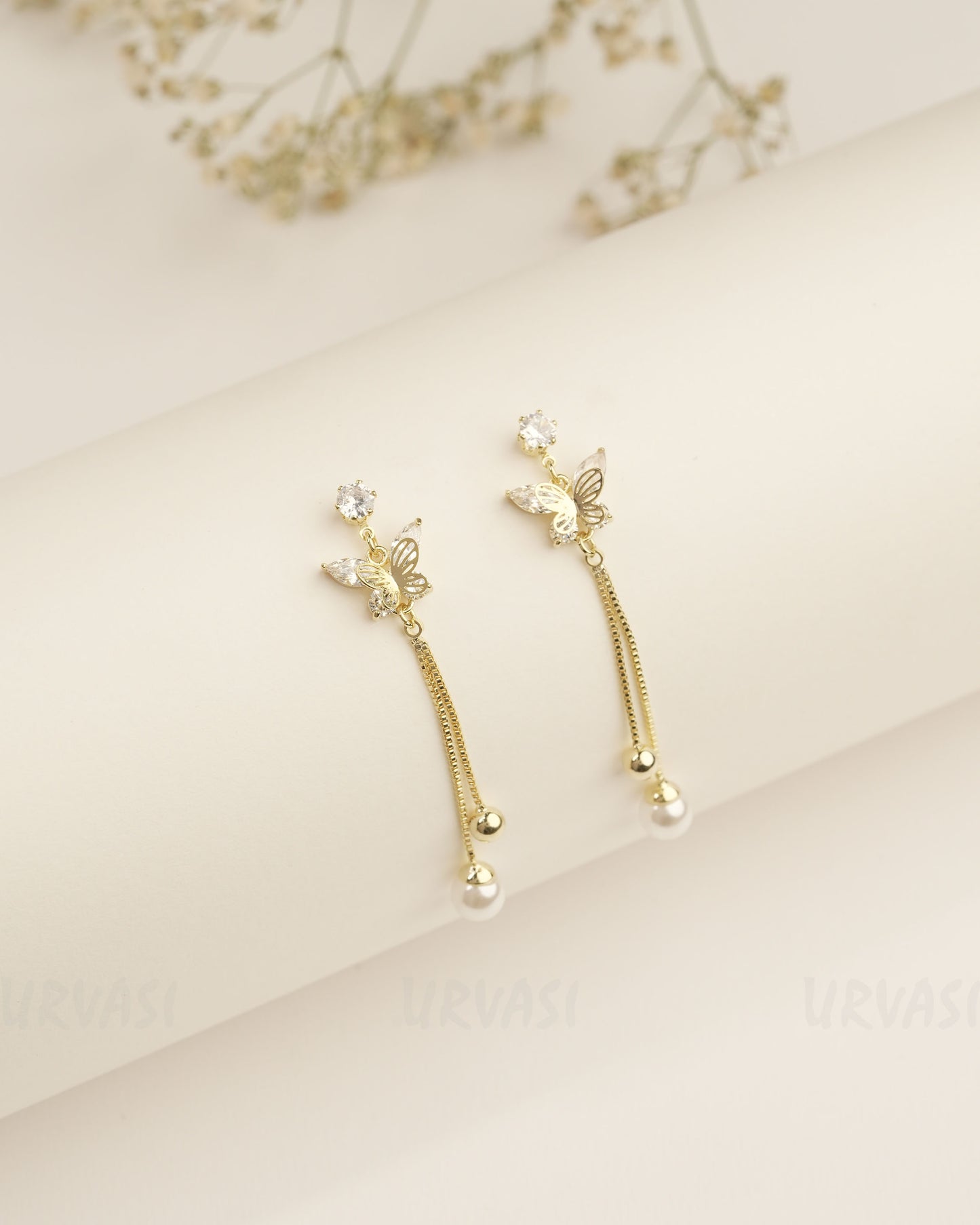 Gold Polish Trendy Imported Earrings ER 407