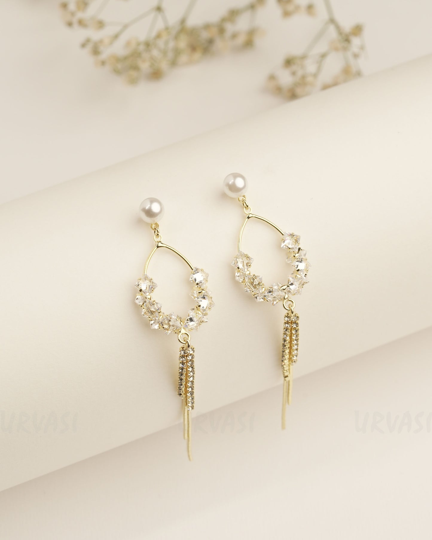 Gold Polish Trendy Imported Earrings ER 406