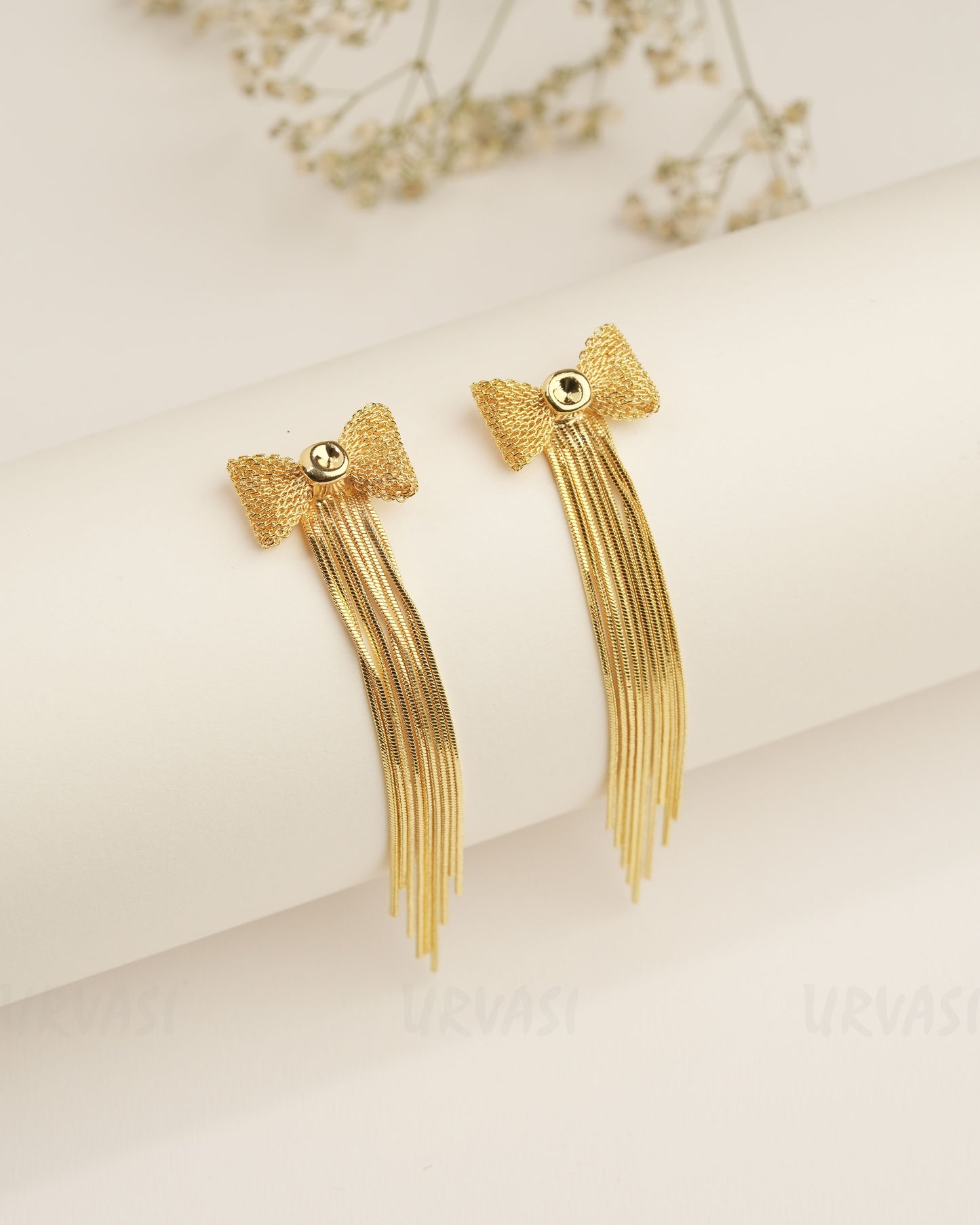 Gold Polish Trendy Imported Earrings ER 403