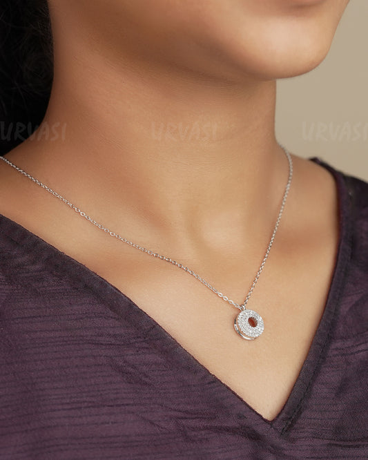 Rhodium Polish Ad Simple Chain SC 93