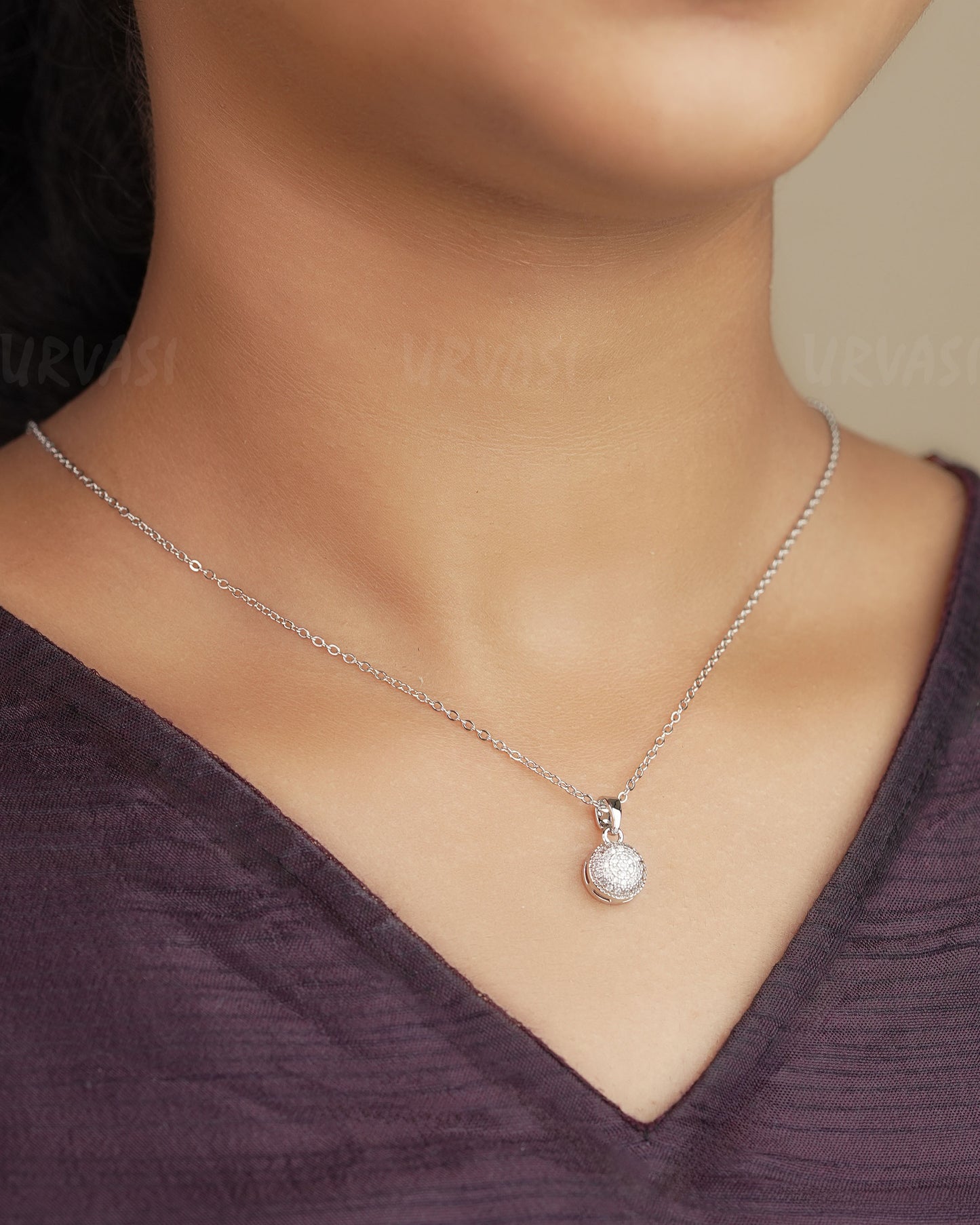 Rhodium polish AD Statement Simple Chain SC 88