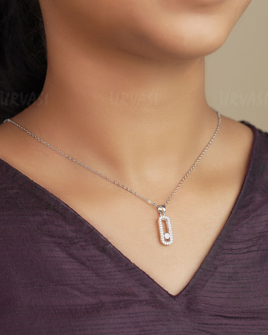 Rhodium Polish Messika AD Simple Chain SC 85