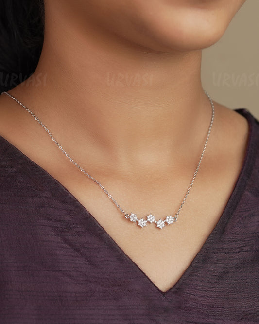 Rhodium Polish AD Simple Chain SC 61